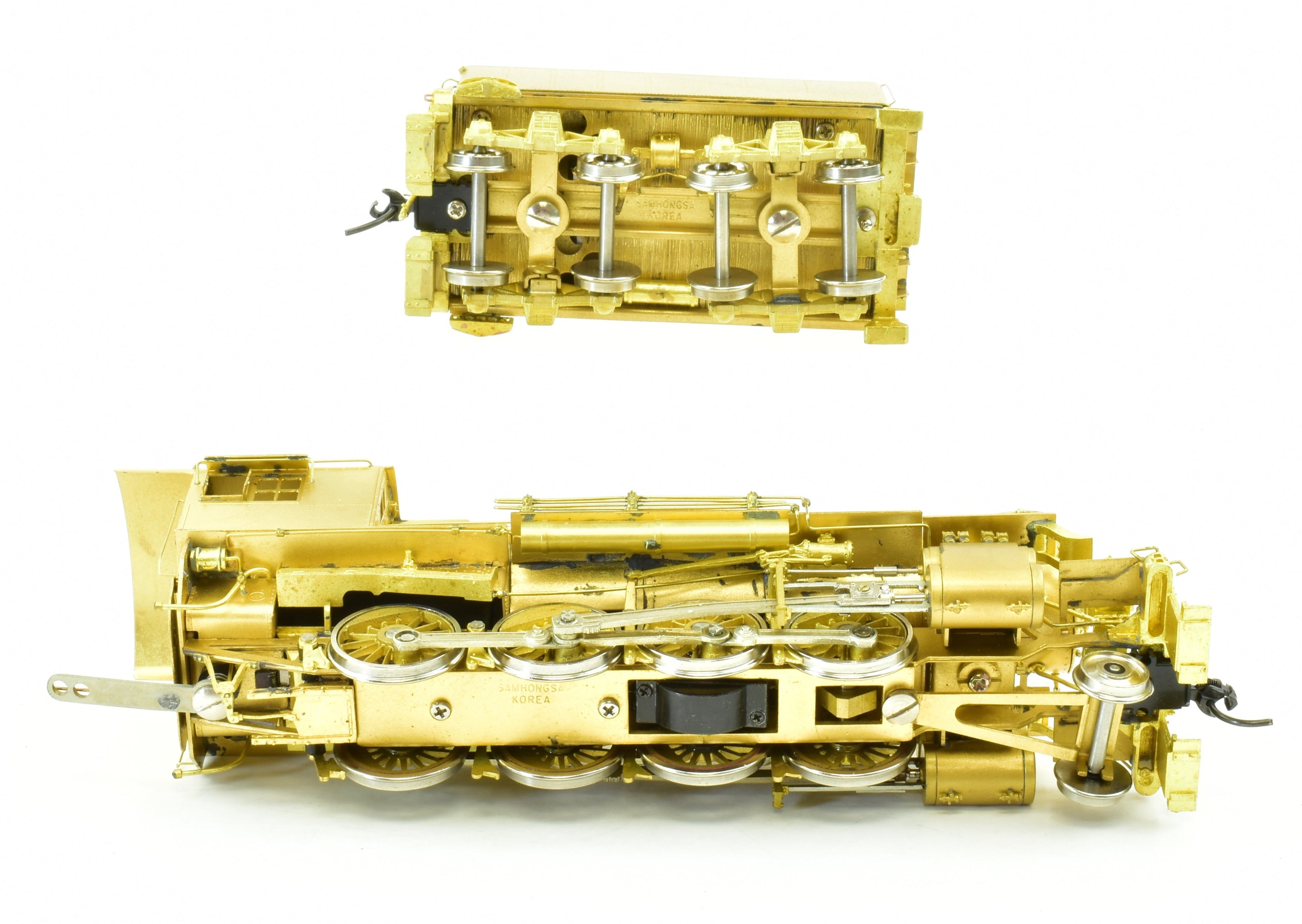 HO Scale Brass Model Train Engine - W&R Enterprises NP Northern Pacific Y - 2 2 - 8 - 0 Steam Locomotive
