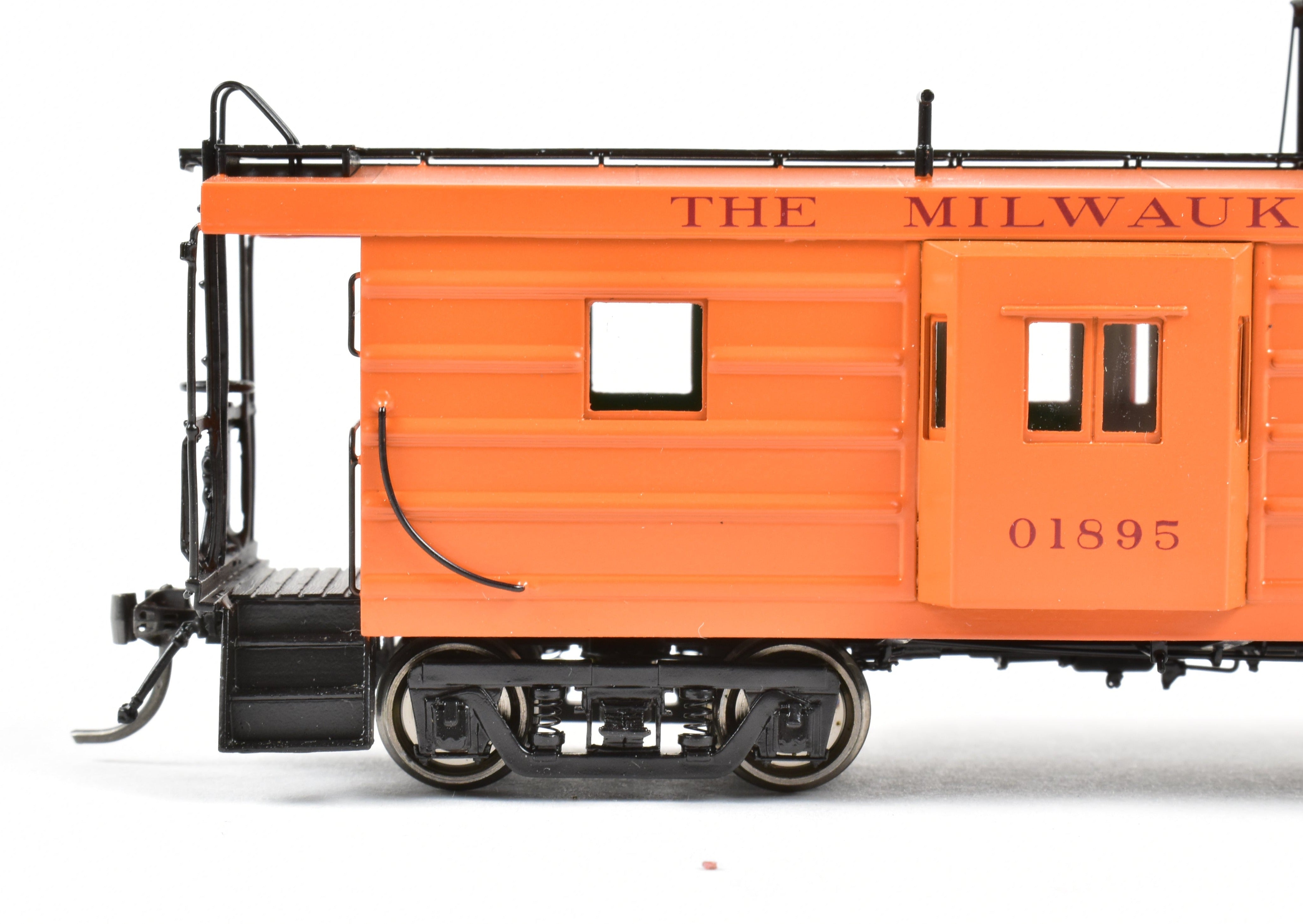 HO Scale Brass OMI - Overland Models, Inc. Milwaukee Road (CMSTP&P) Ribbed Side Caboose Model FP No. 01895