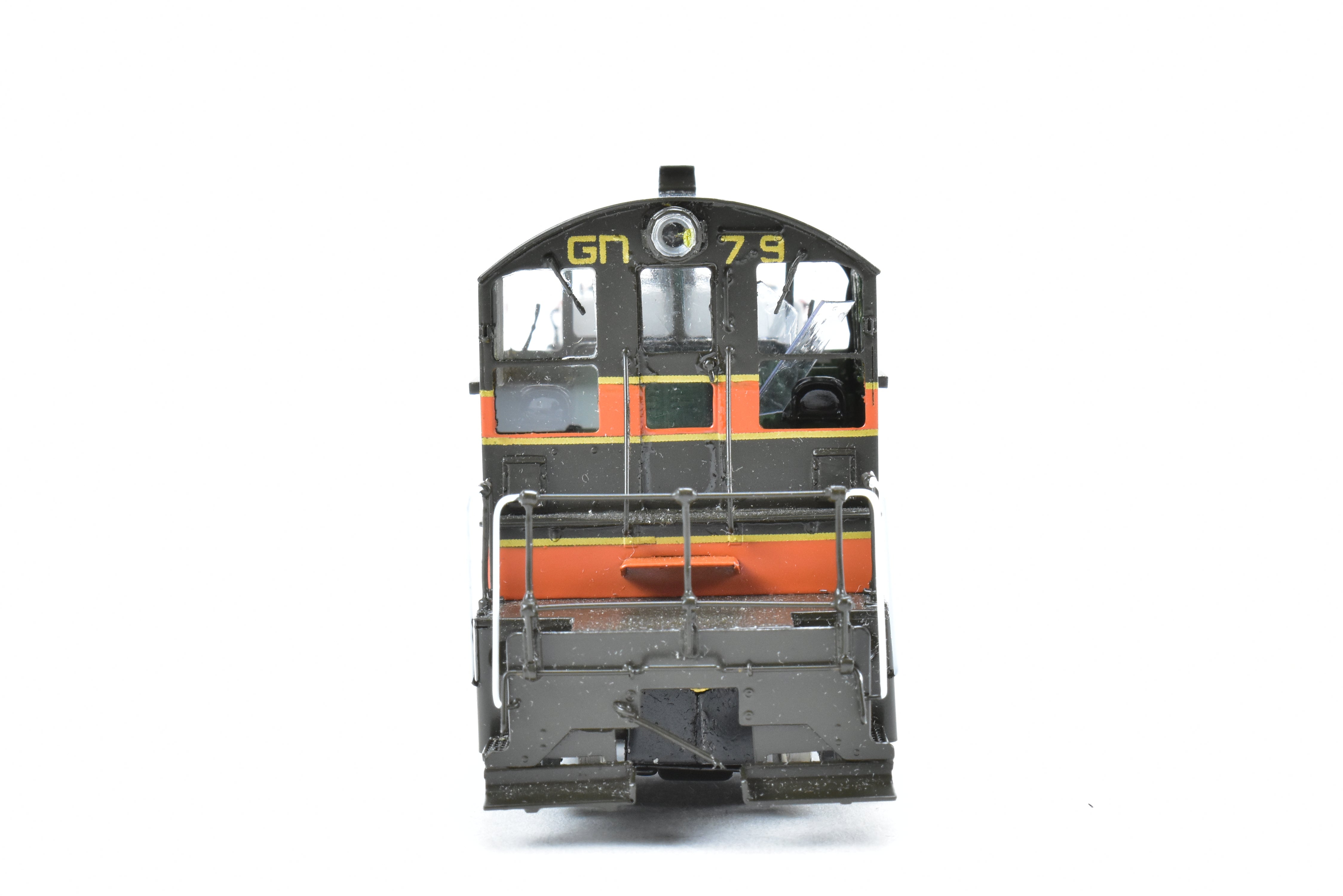 HO Scale Brass Precision Scale Co. (PSC) Model of Great Northern EMC/EMD SW-1 Phase III Intermediate Locomotive #79 by Iron Horse