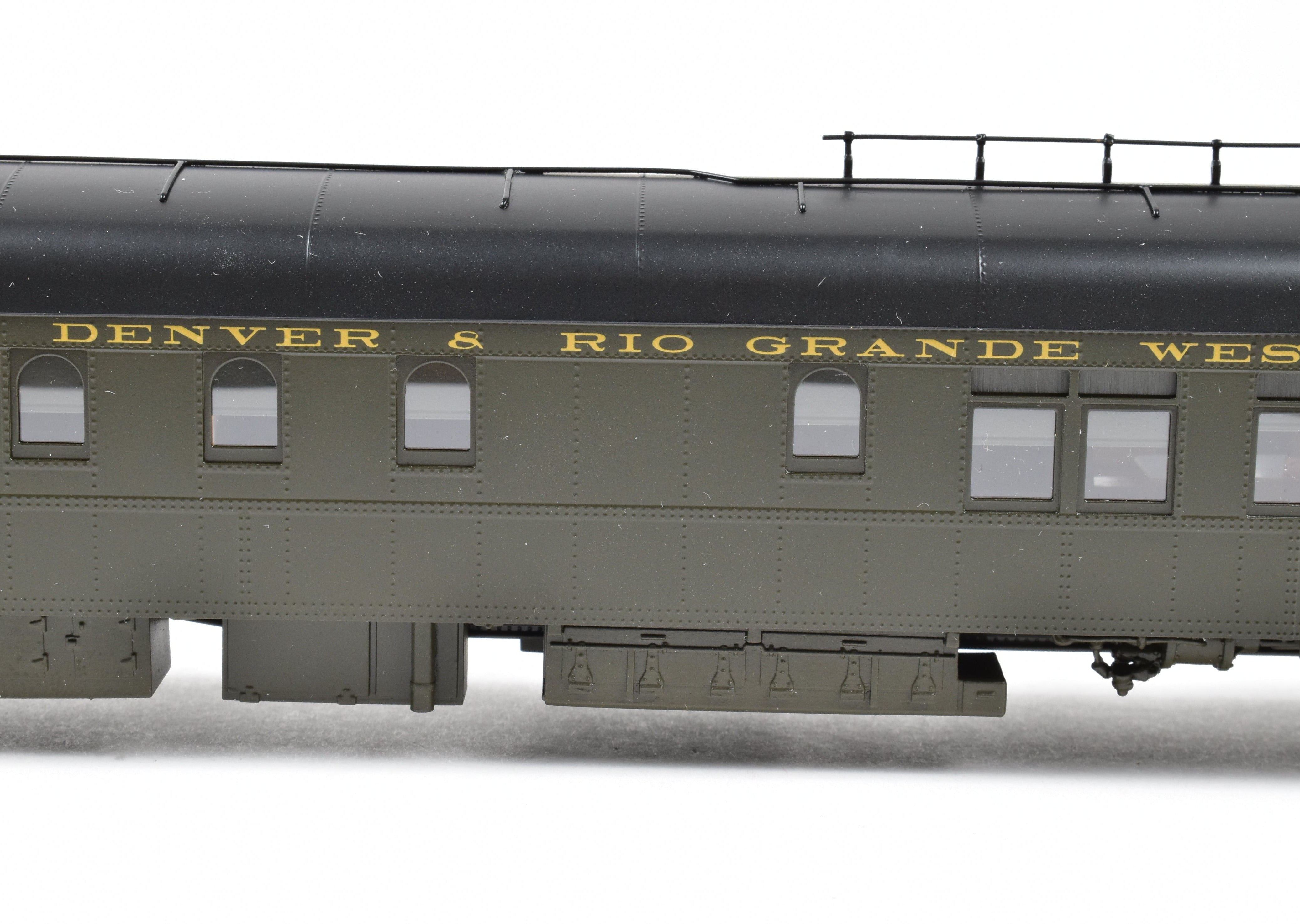 1937 - 1951 Era HO NEW Brass North Bank Line D&RGW 100 Pullman Green Business Car