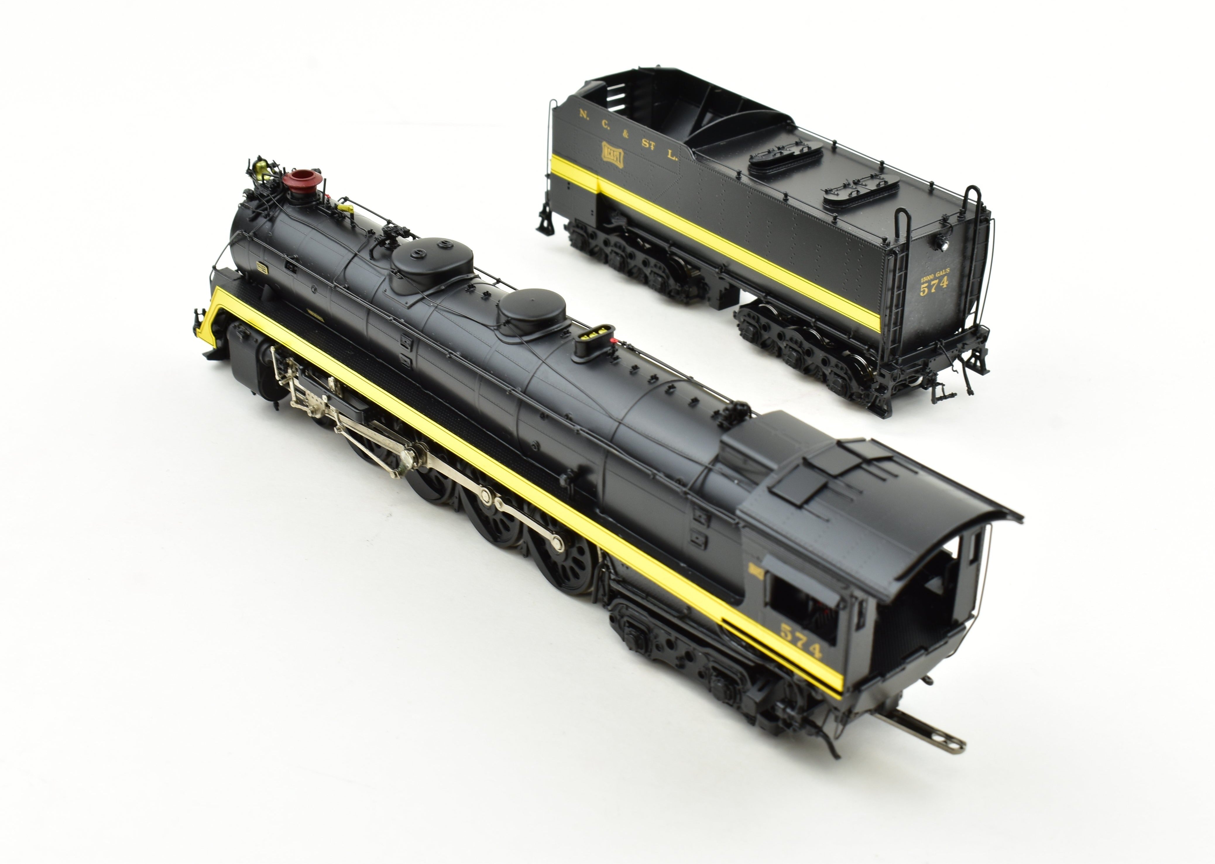 HO Brass OMI - Overland Models 4-8-4 Yellow Jacket No. 574 NC&StL