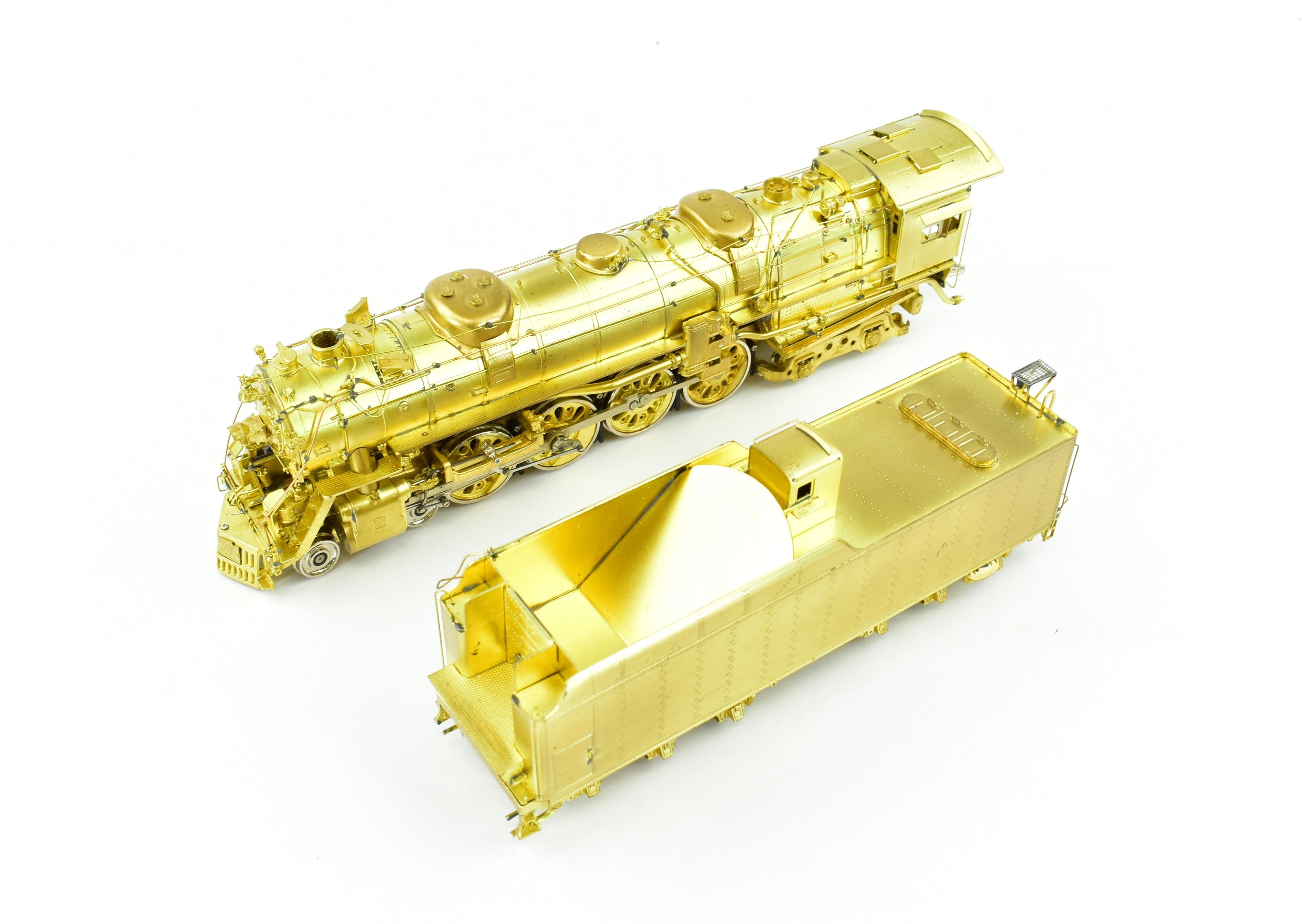 HO Scale Brass Model Train - Overland Models, Inc. Missouri Pacific 2100 4-8-4 Steam Locomotive by Ajin Precision