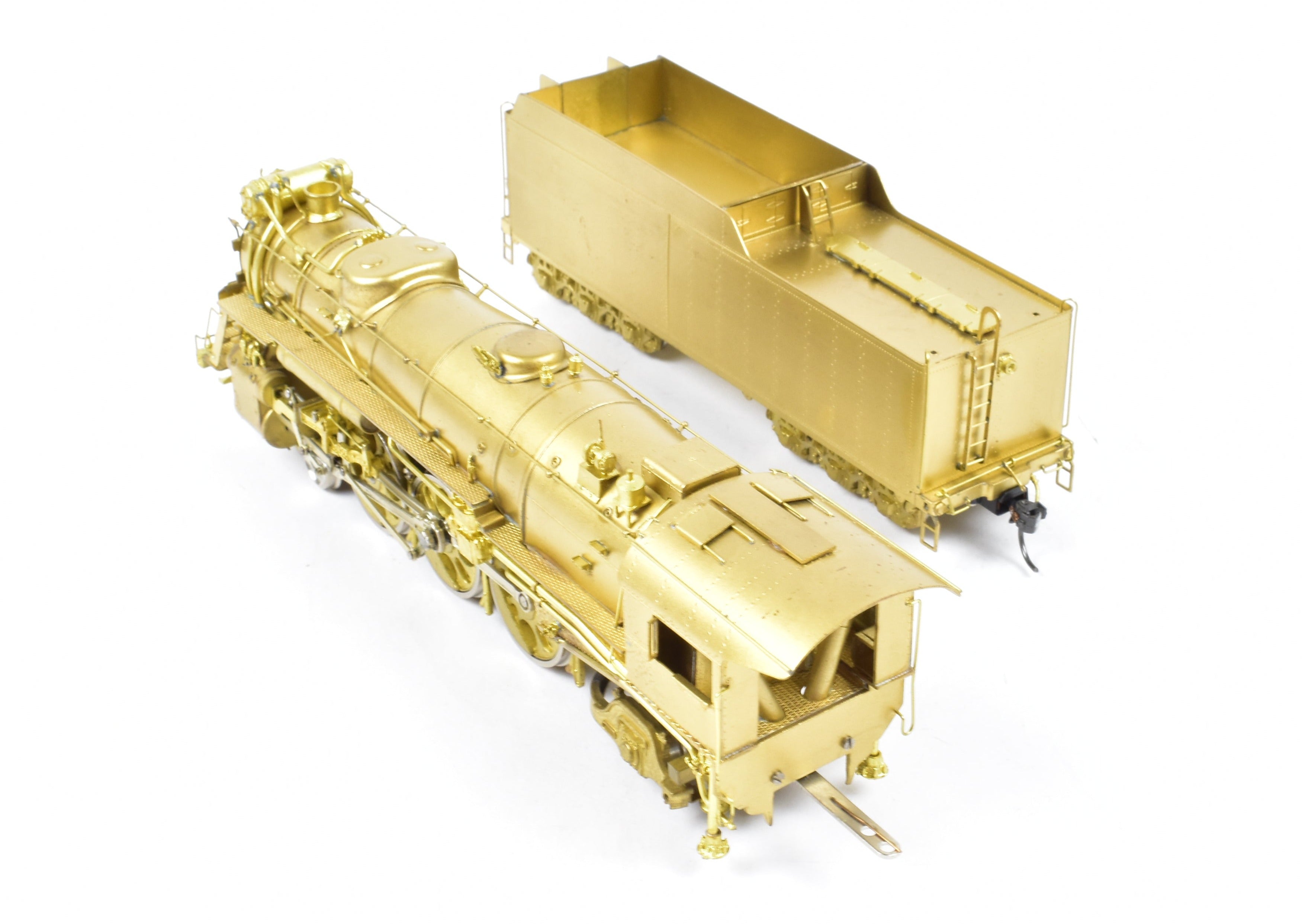 High - Quality HO Scale Brass Key Imports Model of Erie Railroad K - 5a 4 - 6 - 2 Pacific Locomotive from the 1950 Era
