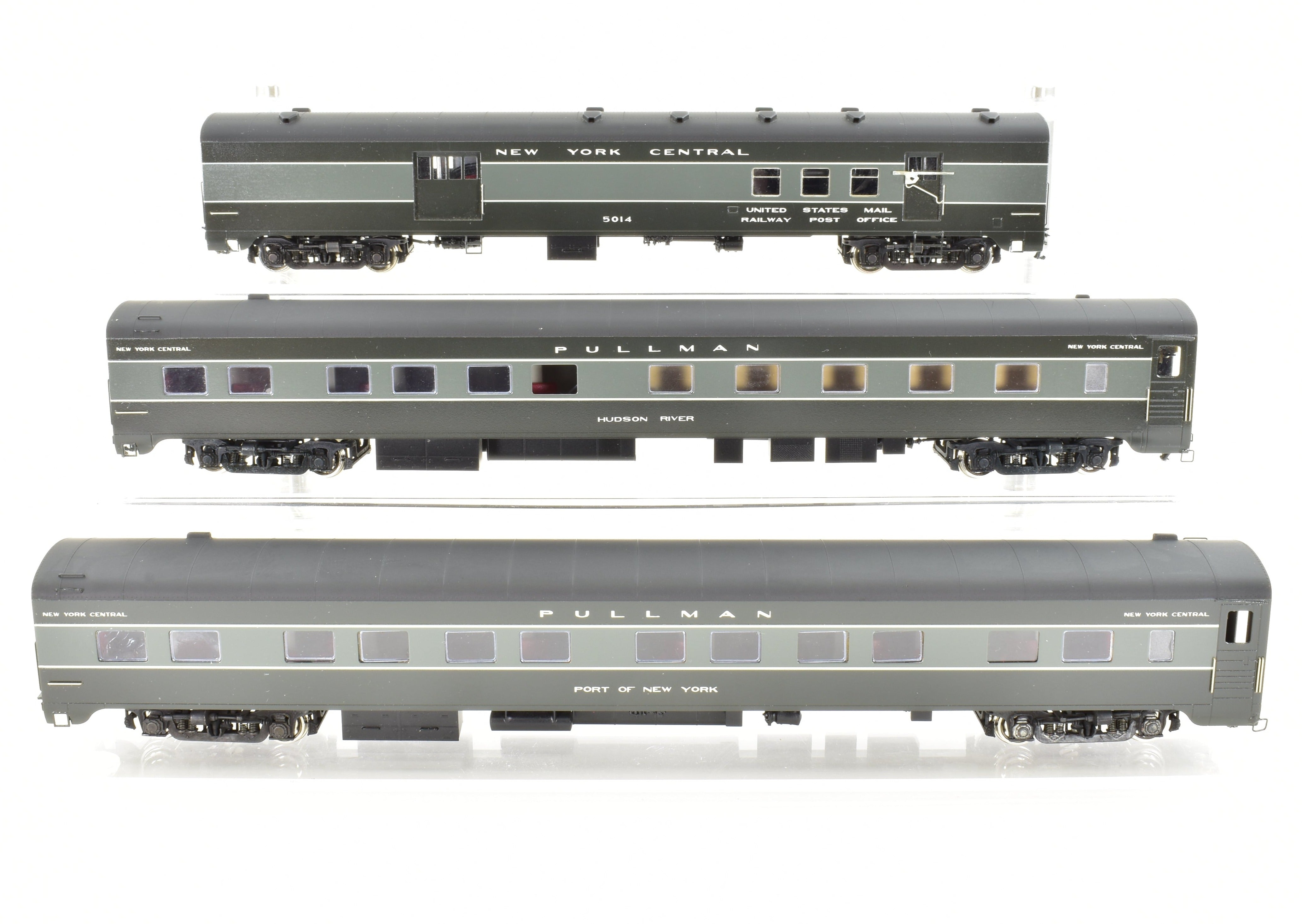 HO Scale Brass Model Train Set - Erie Limited NYC - New York Central 1948 20th Century Limited with 2 E7 A/B Locomotives and 9-Car Set