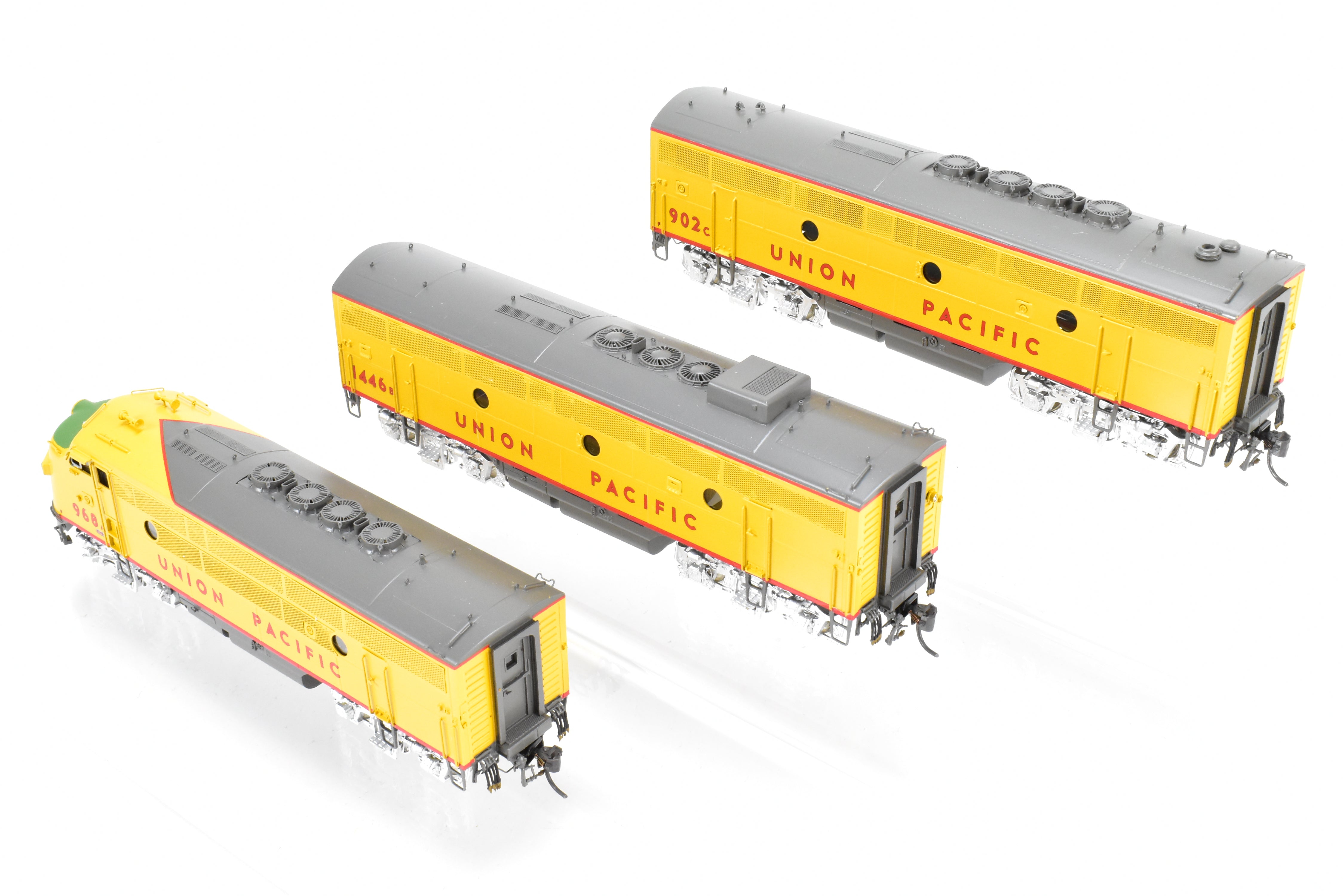 HO Scale Brass OMI Union Pacific EMD F-3 PH II A/B/B Powered Set