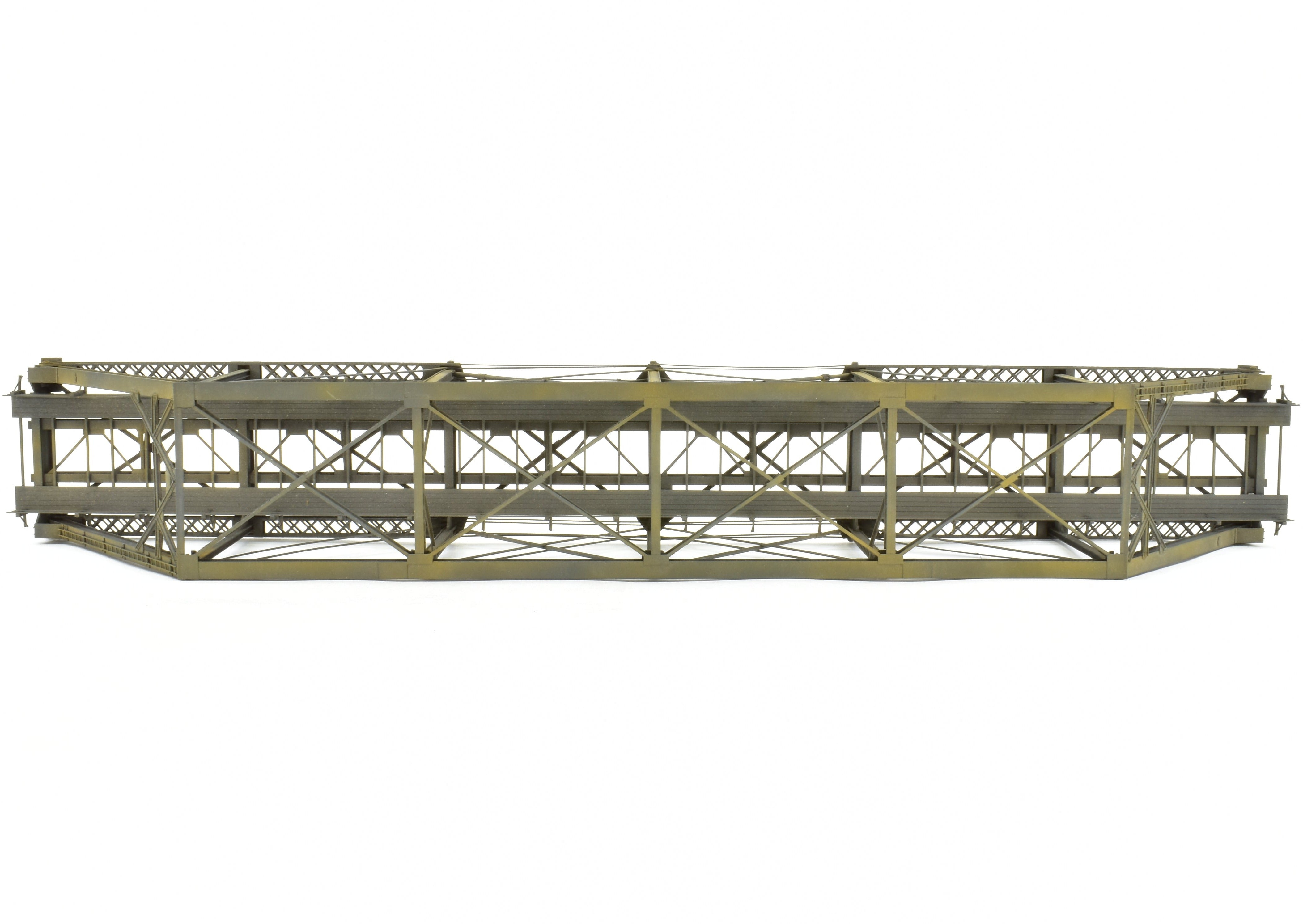 HO Scale Brass OMI - Overland Models, Inc 167-Foot Pin Connected Bridge for Various Roads in CP Black Color Model Train Accessory