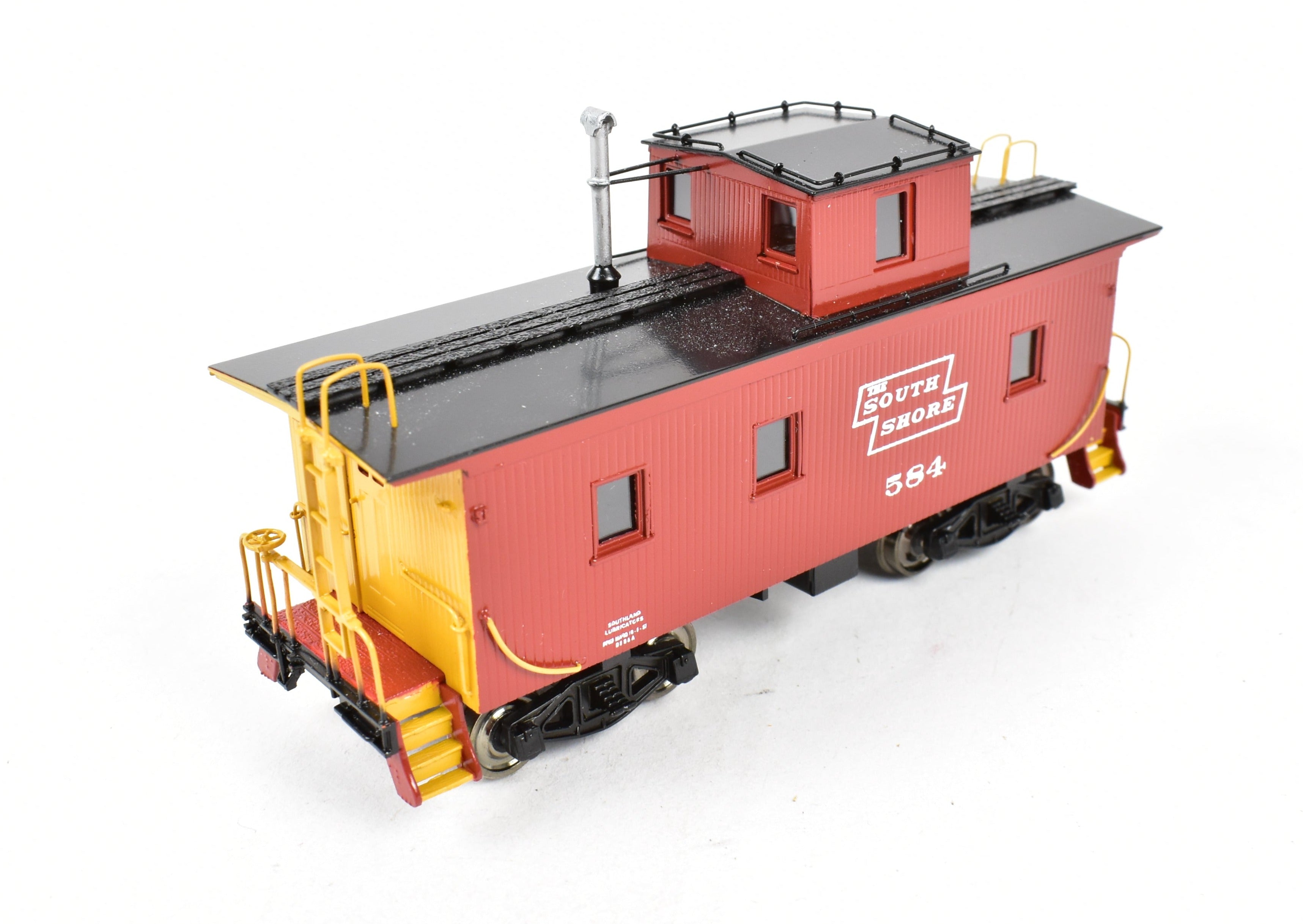 HO Scale Brass Duluth South Shore & Atlantic Shorty Wood Sheath Caboose FP No. 584 Model by Overland Models, Inc. (OMI)
