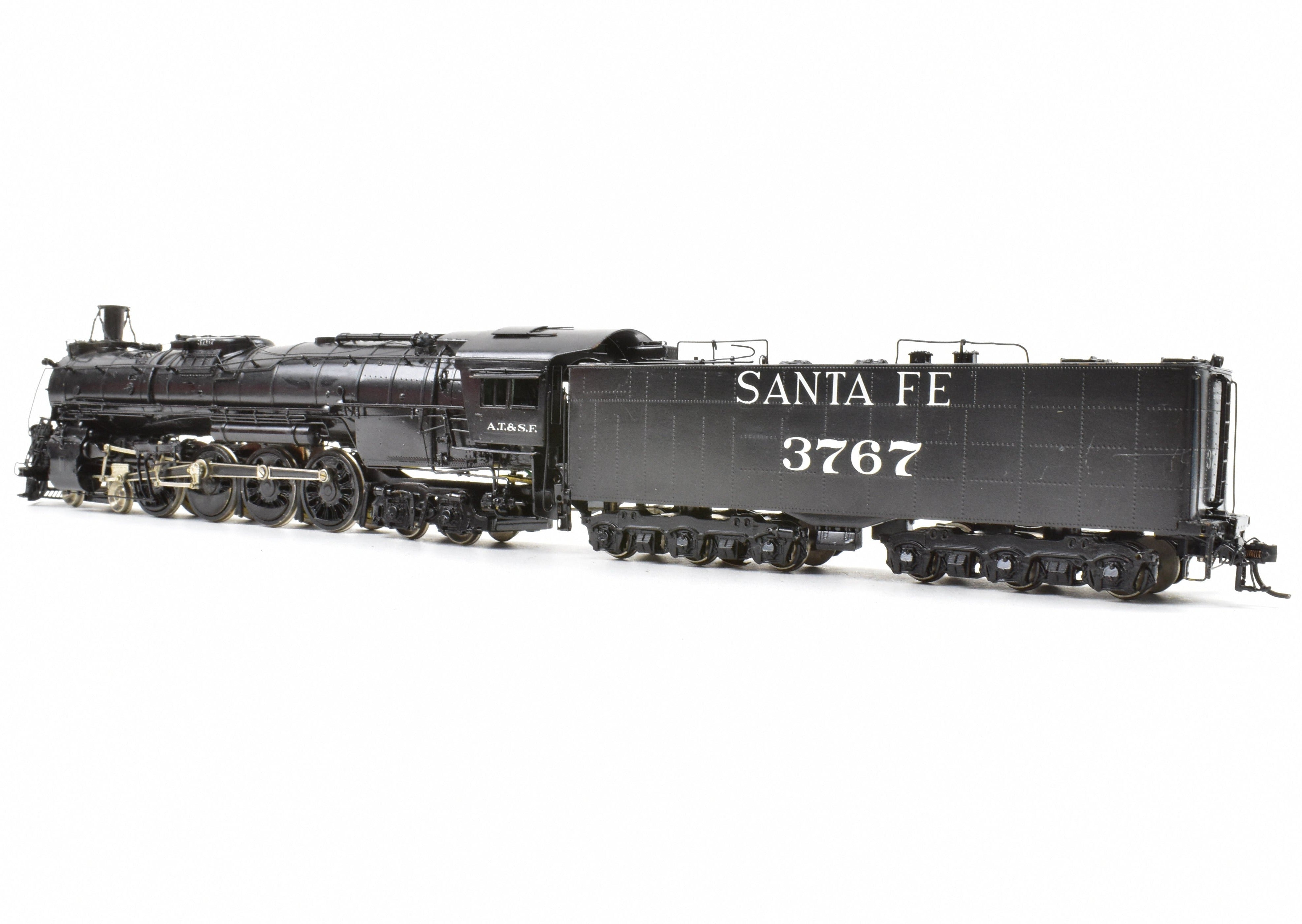 HO Scale Brass Key Imports ATSF - Santa Fe 3765 Class 4-8-4 Northern Steam Locomotive Custom Painted with the Number 3767
