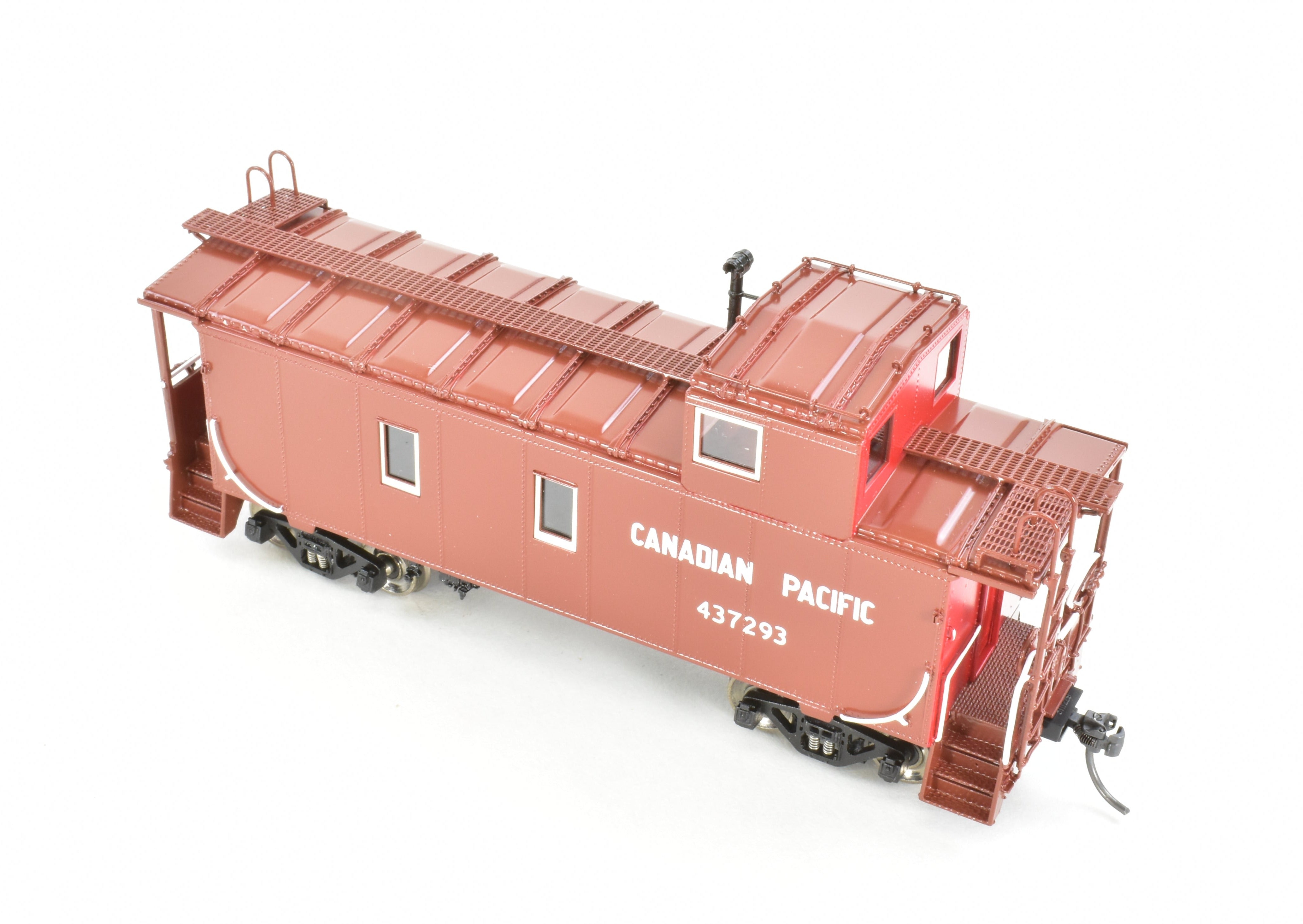 HO Scale Brass CPR Canadian Pacific Steel Caboose OMI #437293 Factory Painted