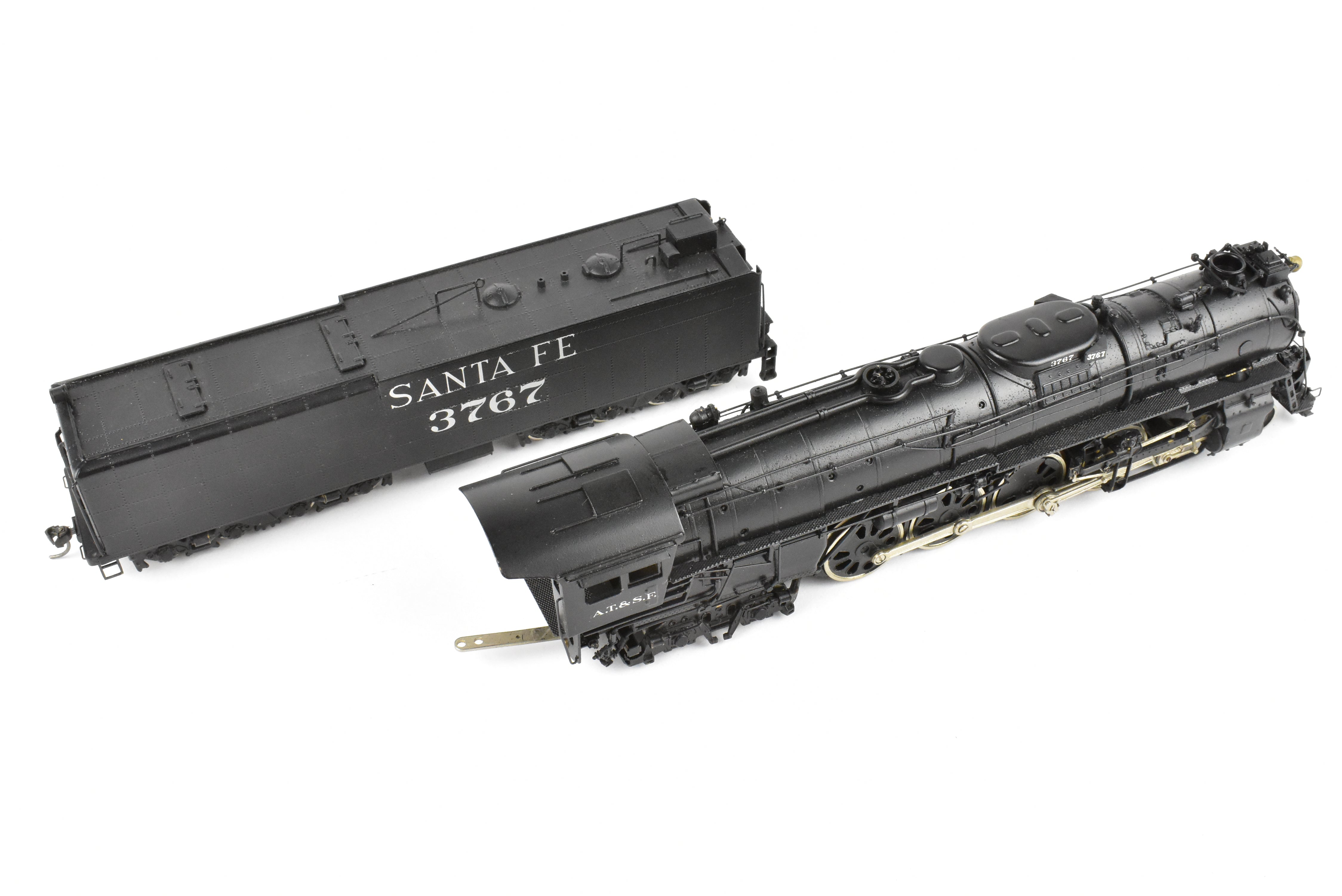 HO Scale Brass PFM - United Model Train ATSF - Santa Fe 4-8-4 Northern Early Run Locomotive CP #3767