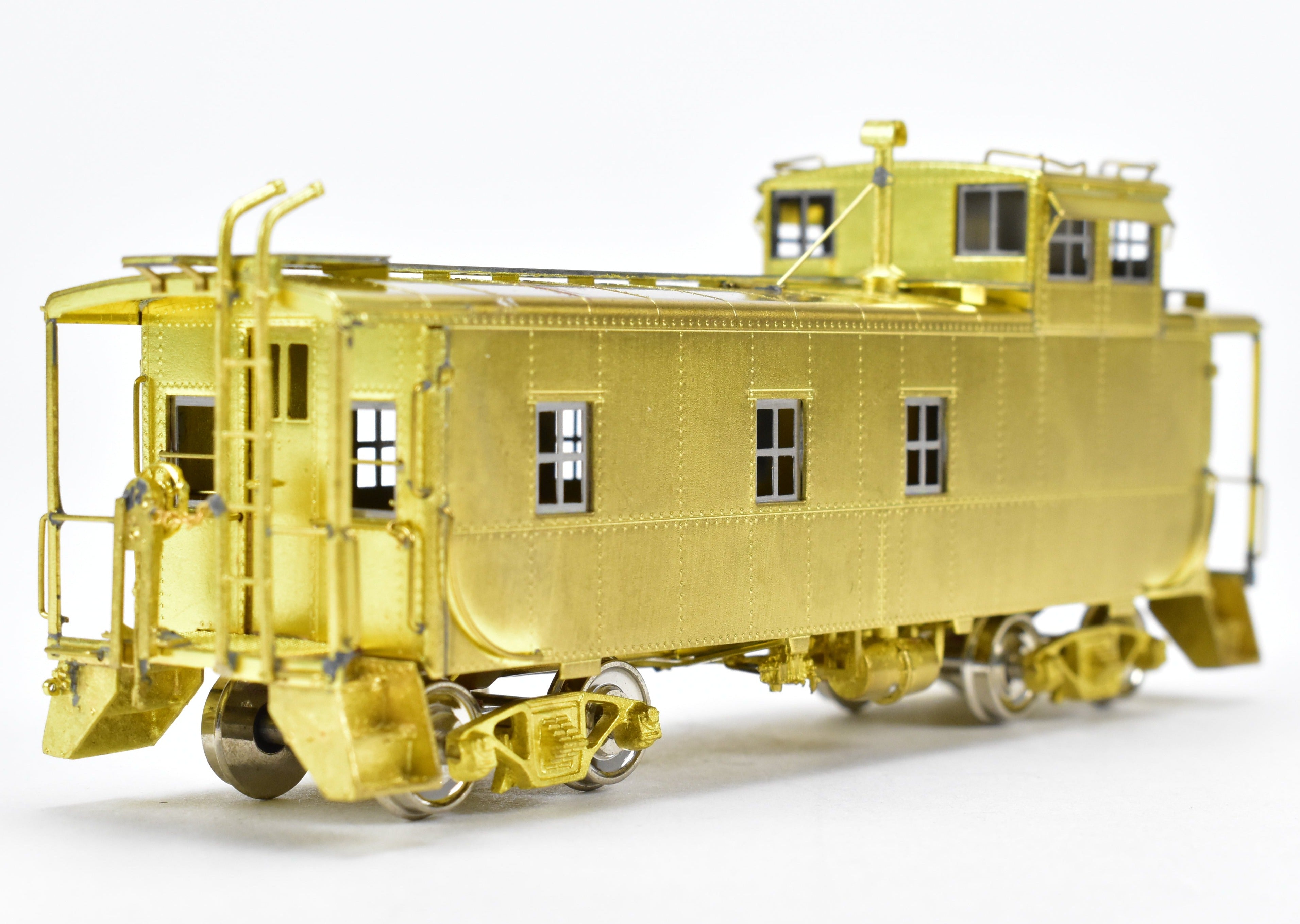 HO Scale Brass Model Train Caboose by Overland Models, Inc. - Representing Denver & Rio Grande Western 1400 Series Steel Caboose