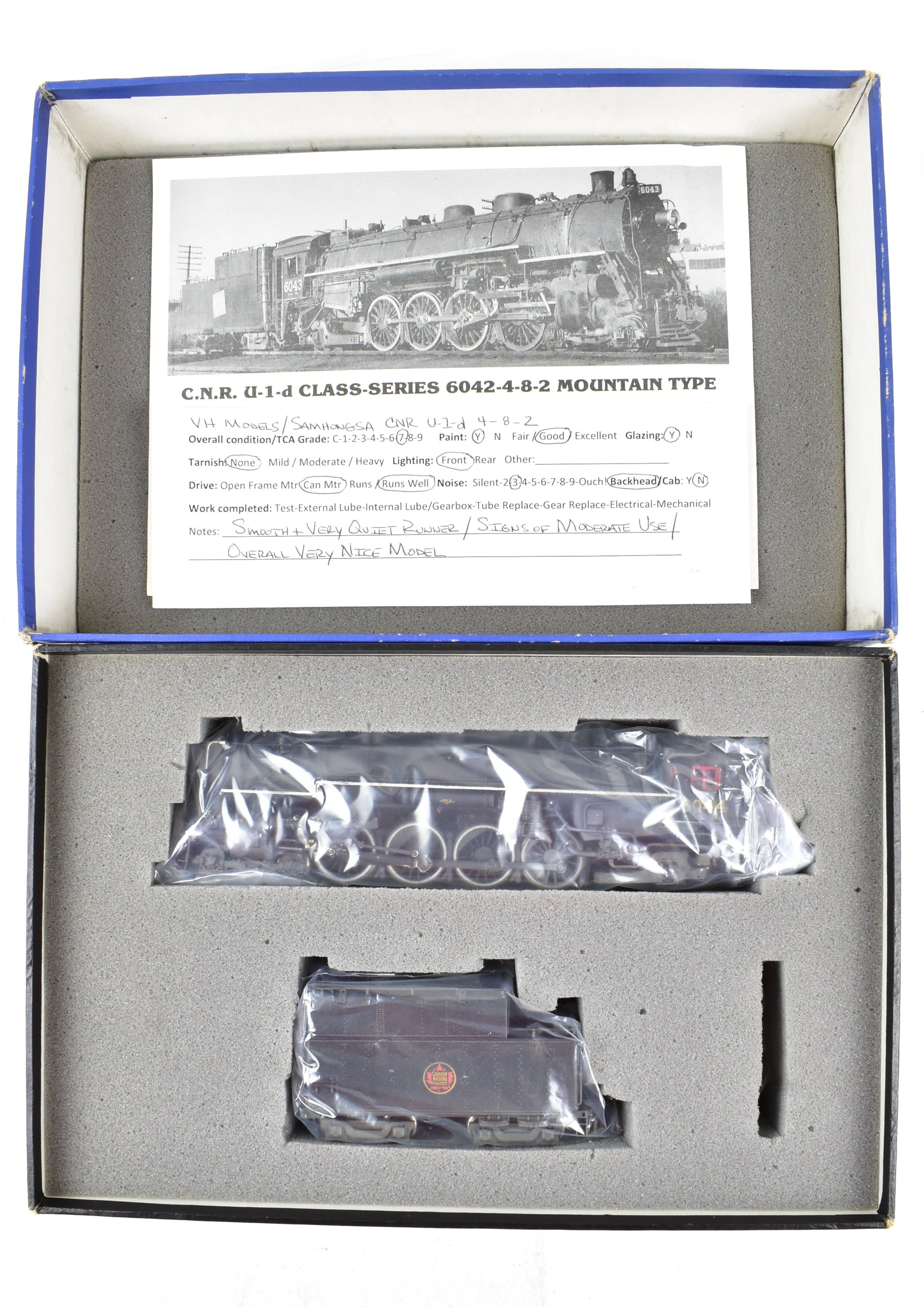 HO Brass Van Hobbies Canadian National Railway 4-8-2 U-1-d Mountain Custom DCC Painted