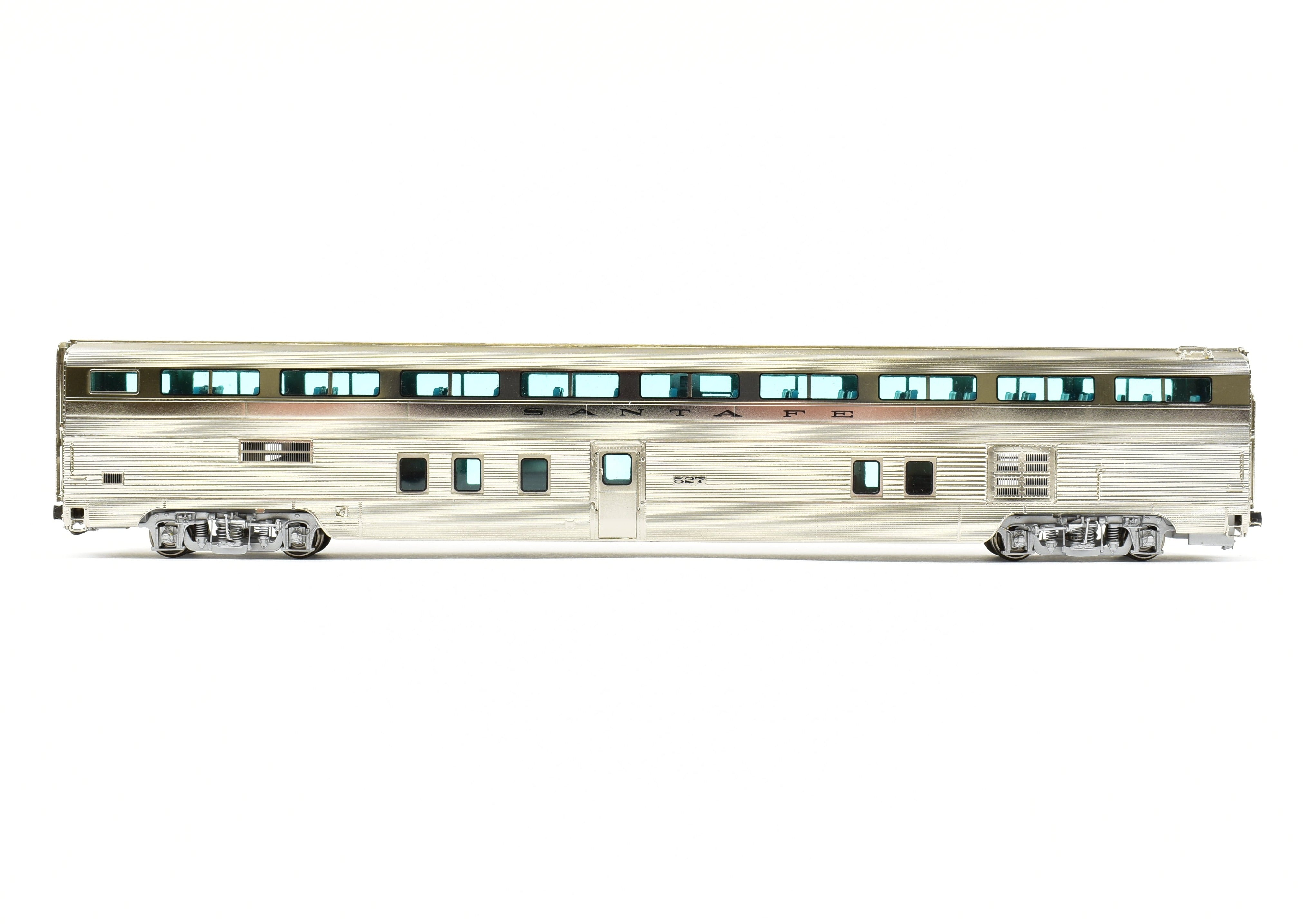 HO Scale Brass ATSF Santa Fe Hi-Level Chair Car #527 by Overland Models