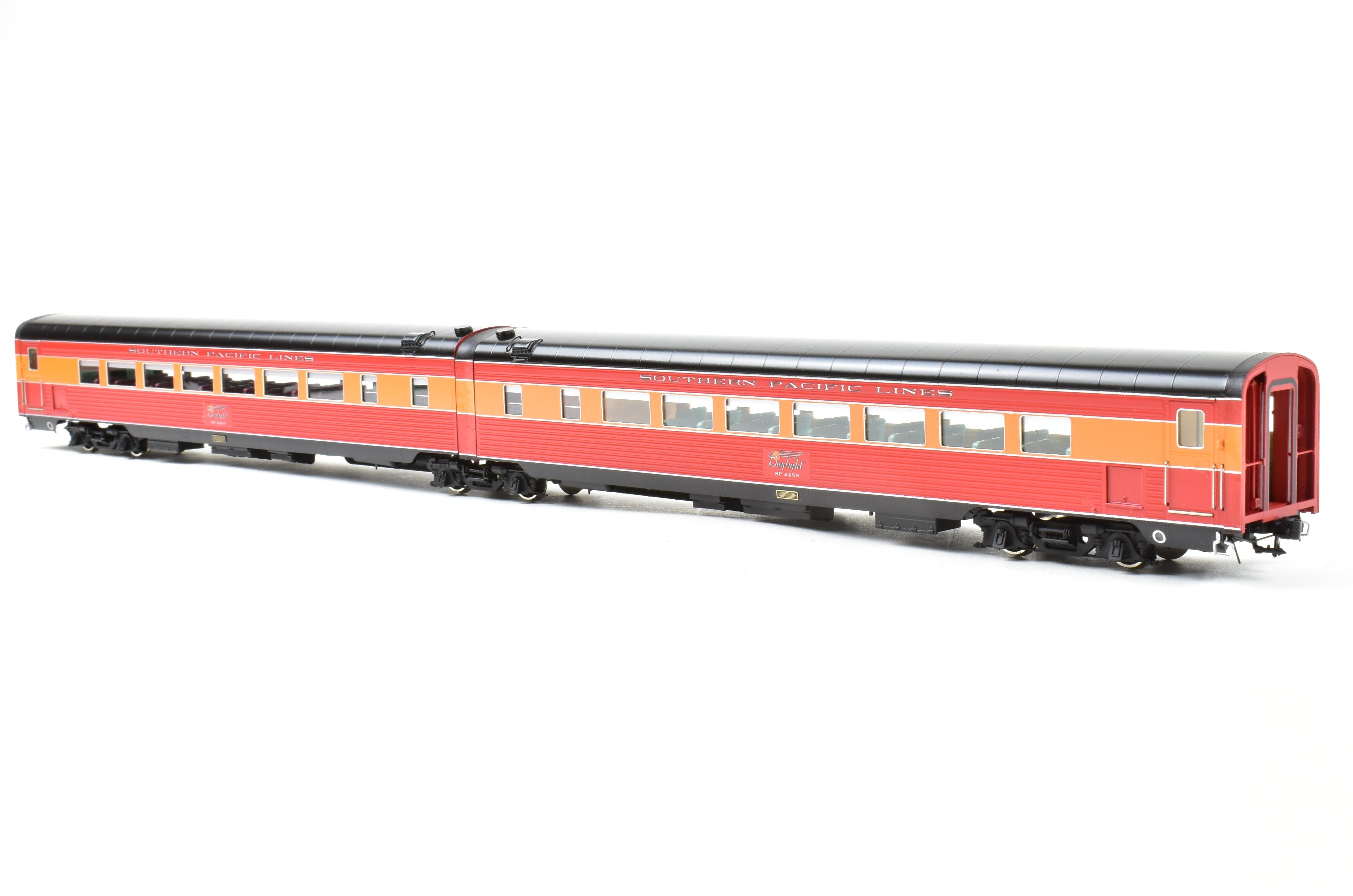 High - Quality HO Scale Brass Model Train CON CIL - Challenger Imports SP - Southern Pacific 1941 Morning Daylight 16 - Car Complete Full Train Set Along with 10 - Car Set and Two 3 - Car Add - On Sets FP