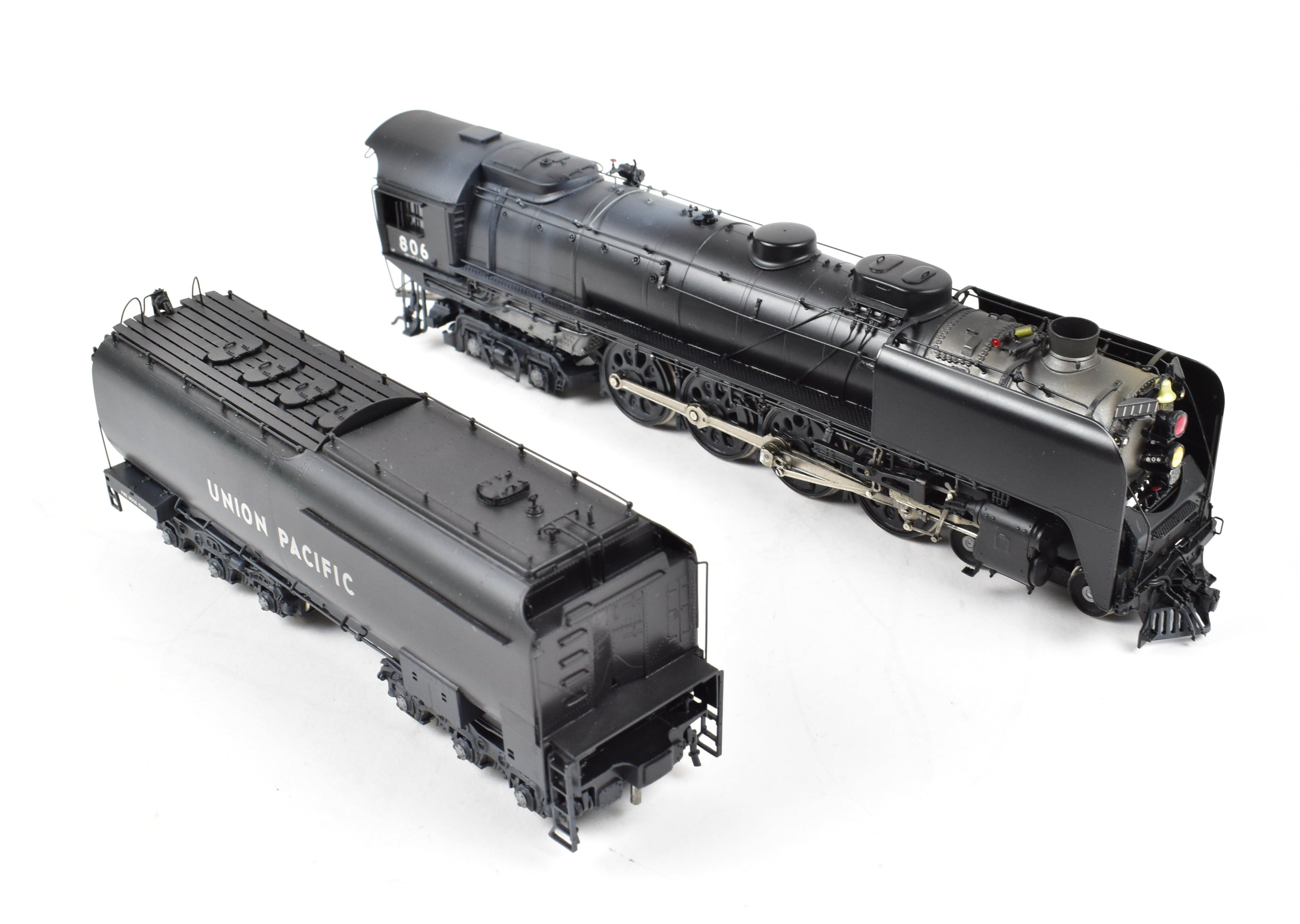 HO Scale Brass Model Train - Overland Models Inc. Union Pacific FEF - 1 4 - 8 - 4 Locomotive No. 806 with Light Weathering and Factory Painting