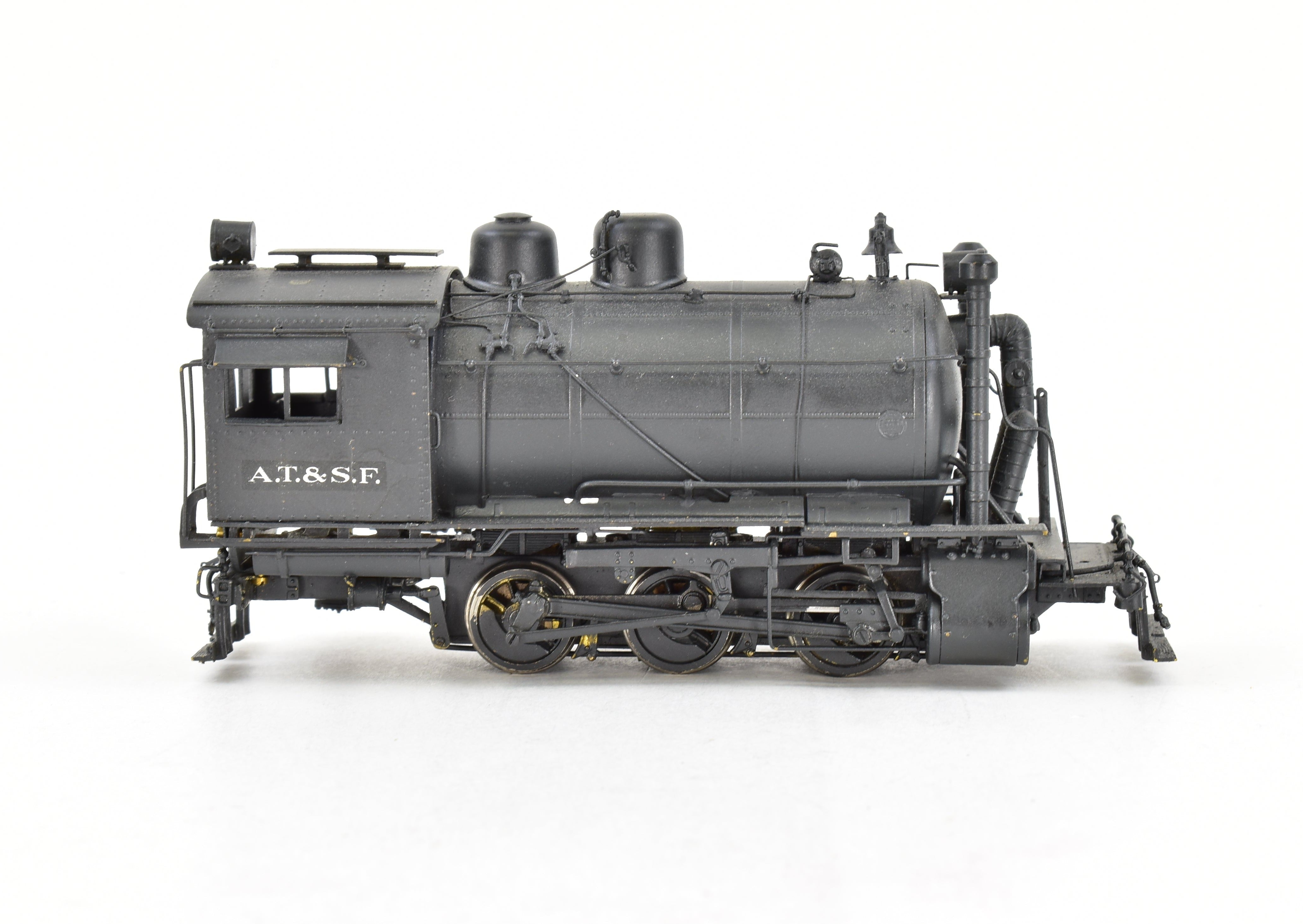 HO Scale Brass Model Train - Westside Model Co. ATSF - Santa Fe 0-6-0T Fireless Cooker #2299 with Custom Painted Finish