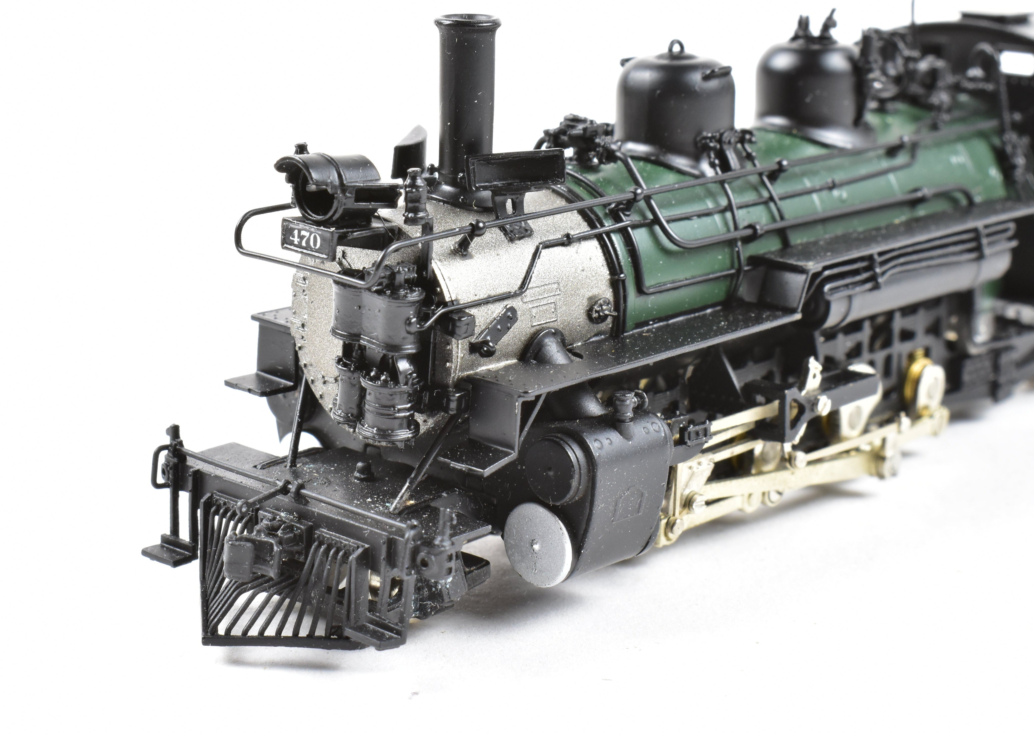 HOn3 Scale Brass Model Train - Sunset Models D&RGW (Denver & Rio Grande Western) K - 28 2 - 8 - 2 Steam Locomotive, Factory Painted No. 470
