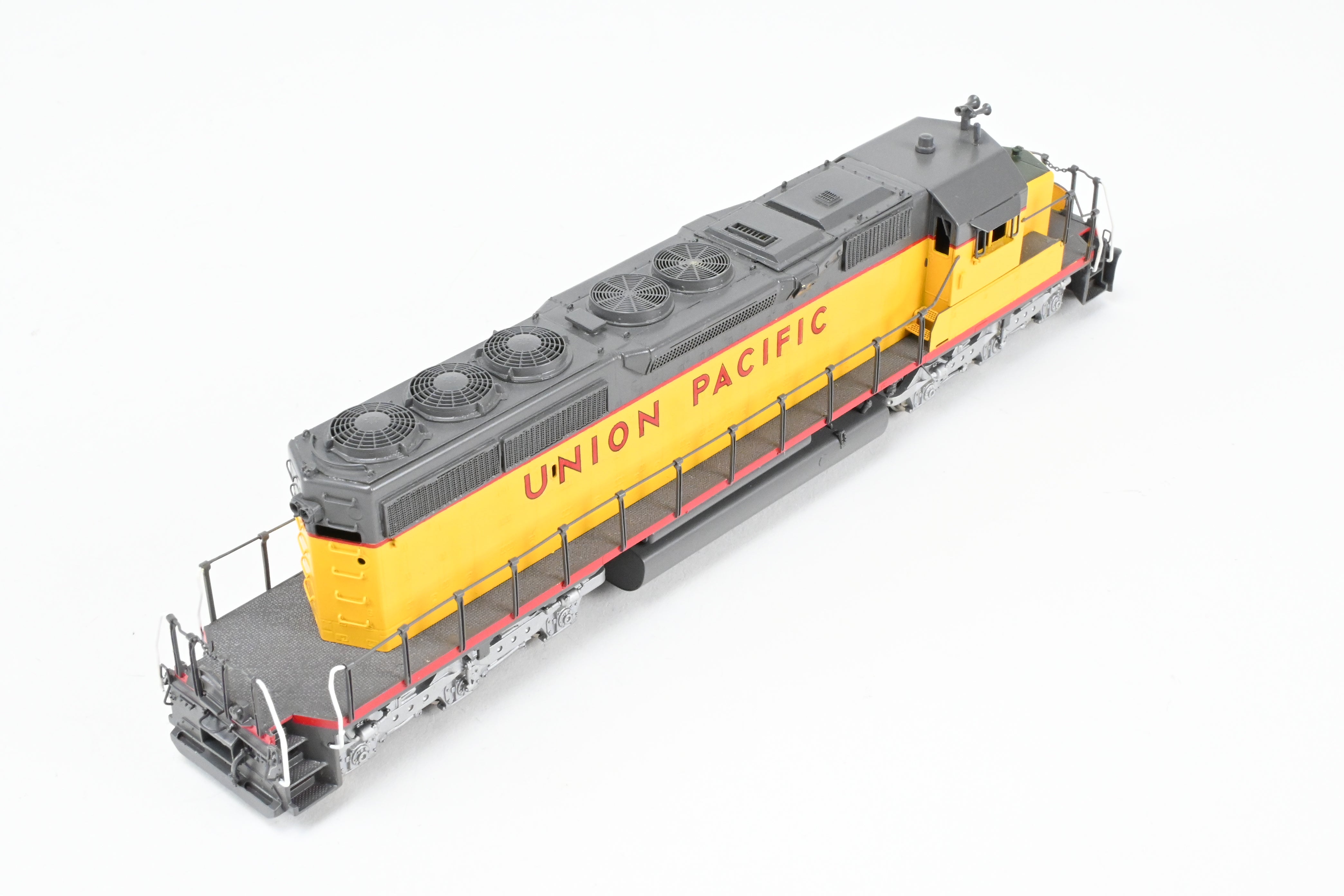 HO Scale Brass E&P Associates Union Pacific EMD SD40-2 Phase III Freight Locomotive Model, Factory Painted in UP Yellow and Gray, Lettered but Without Number