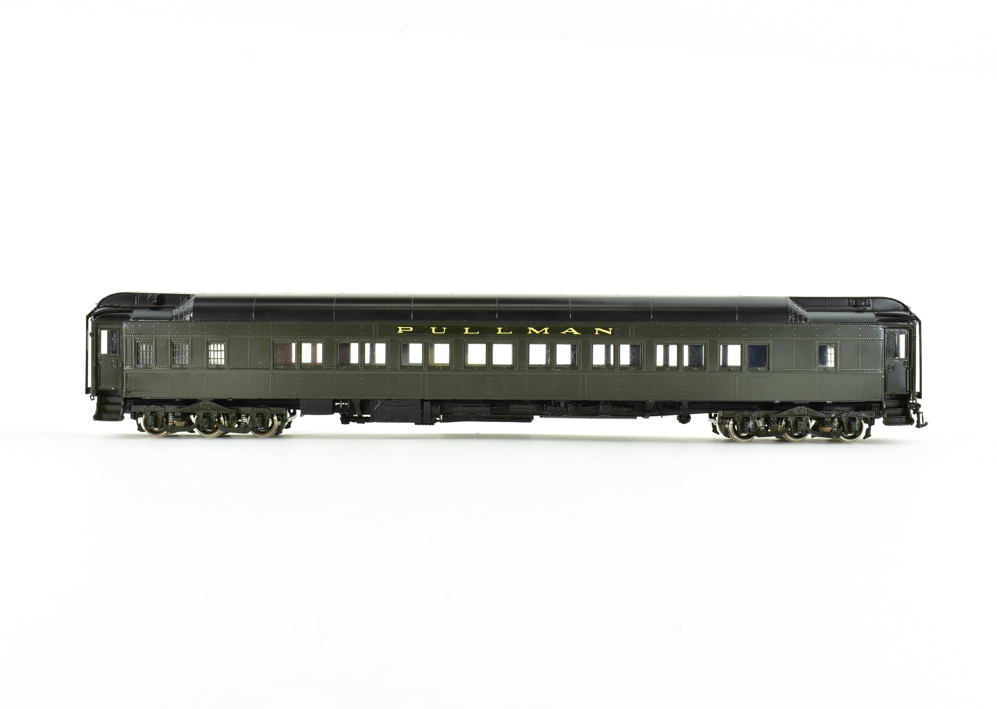 HO Scale Brass Precision Scale Co. Pullman 80-Foot Sleeper 16-Section Tourist Car Model Plan 2412 with Air Feature Package
