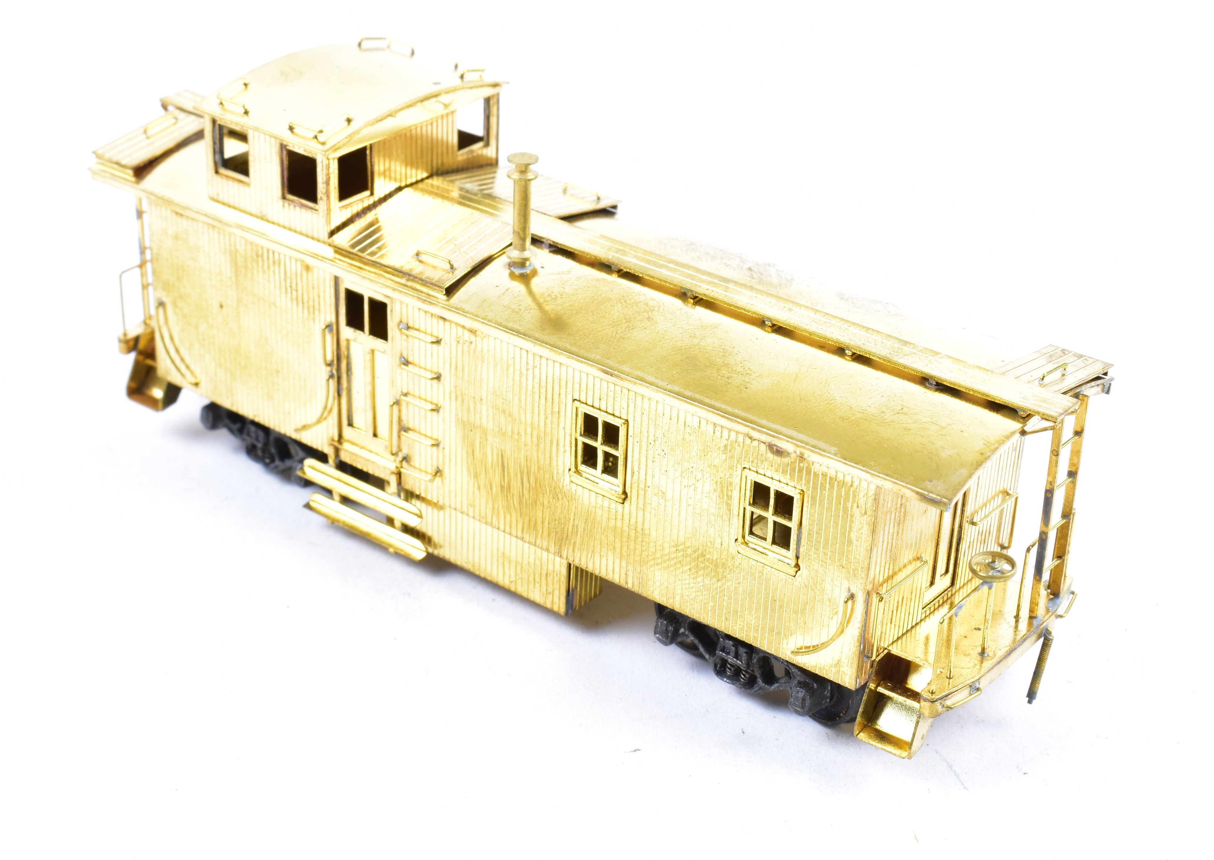 HO Scale Brass Model Trains by Trains Inc. - AT&SF Santa Fe Side-Door Caboose for Railroad Layouts