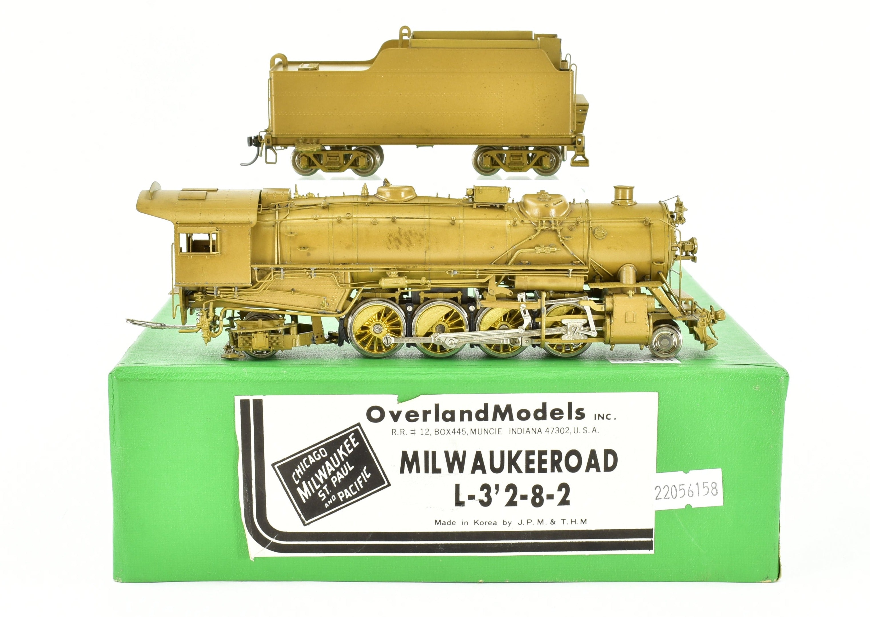 HO Scale Brass MILW - Milwaukee Road L - 3 2 - 8 - 2 Model by Overland Models
