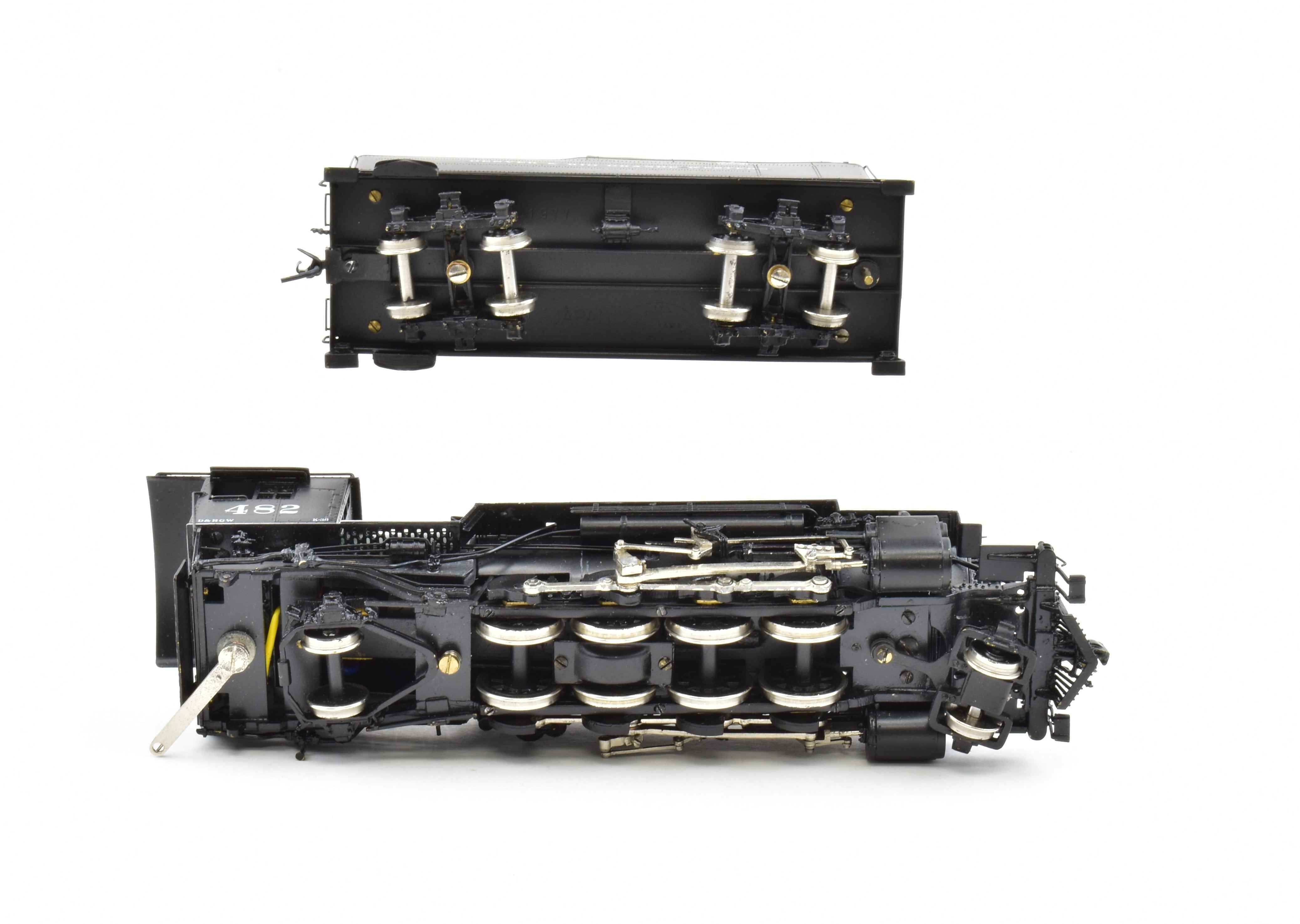 HOn3 Brass PFM Fujiyama - D&RGW Denver & Rio Grande Western K - 36 2 - 8 - 2 Pro Paint Locomotive #482