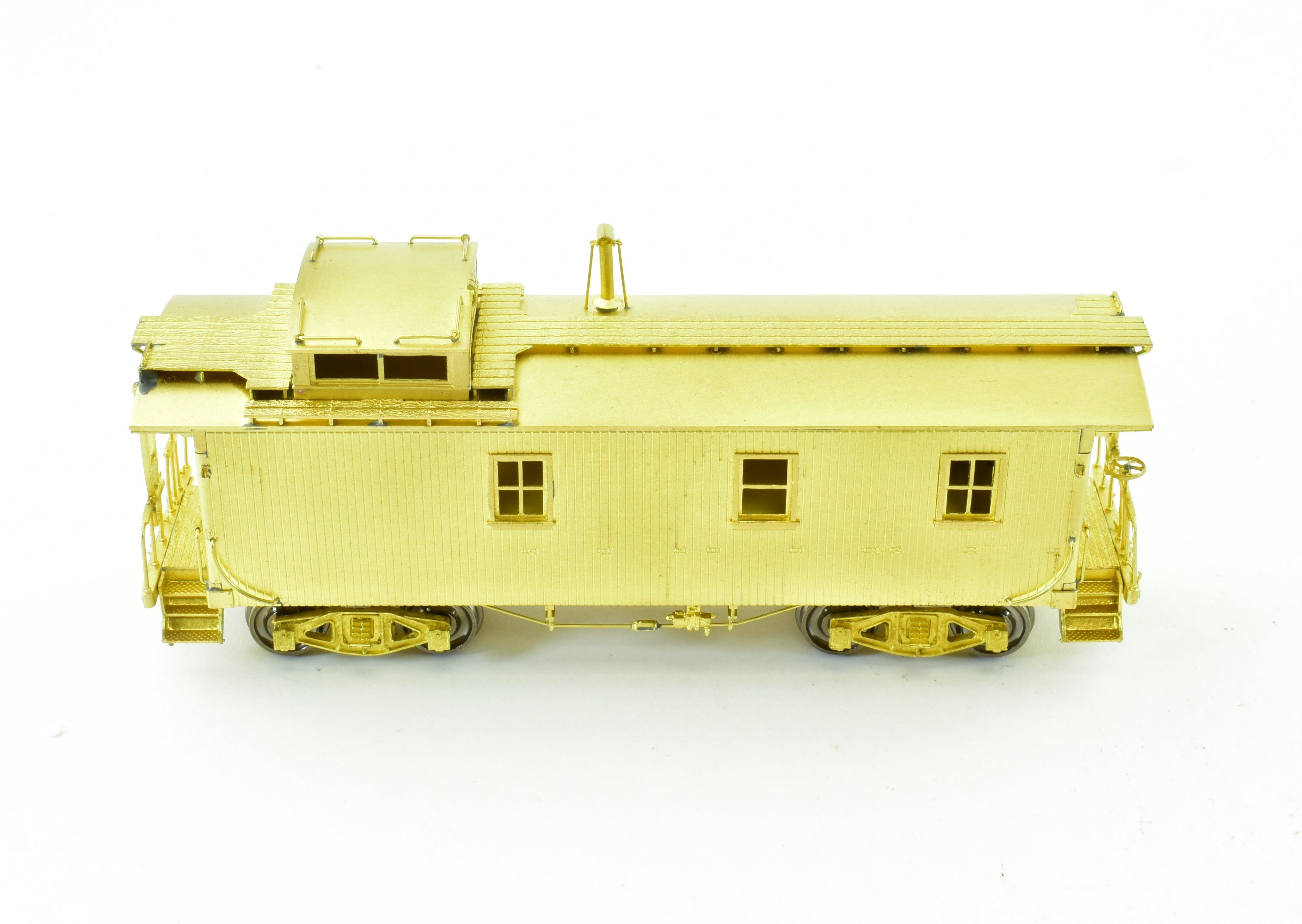 HO Scale Brass OMI - Overland Models, Inc. Pittsburgh & Lake Erie NYC Wood Caboose Model with Spare Parts