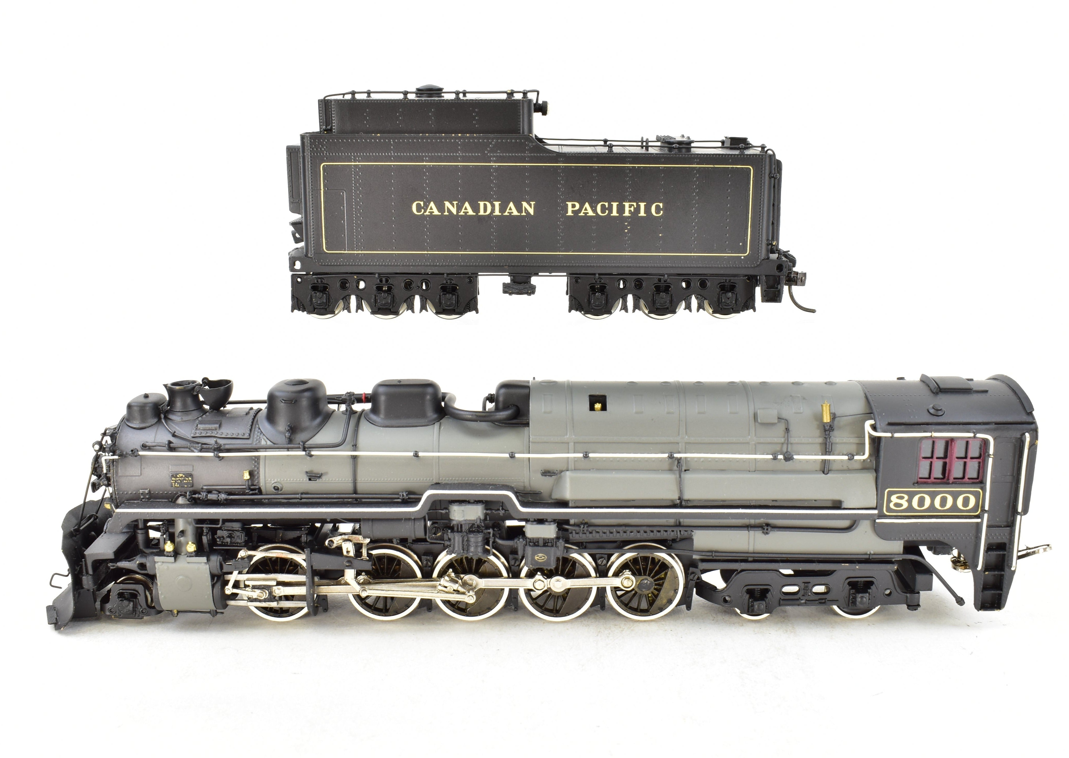HO Scale Brass Canadian Pacific Railway T4a 2-10-4 Locomotive Model - Totem Models, CP No. 8000