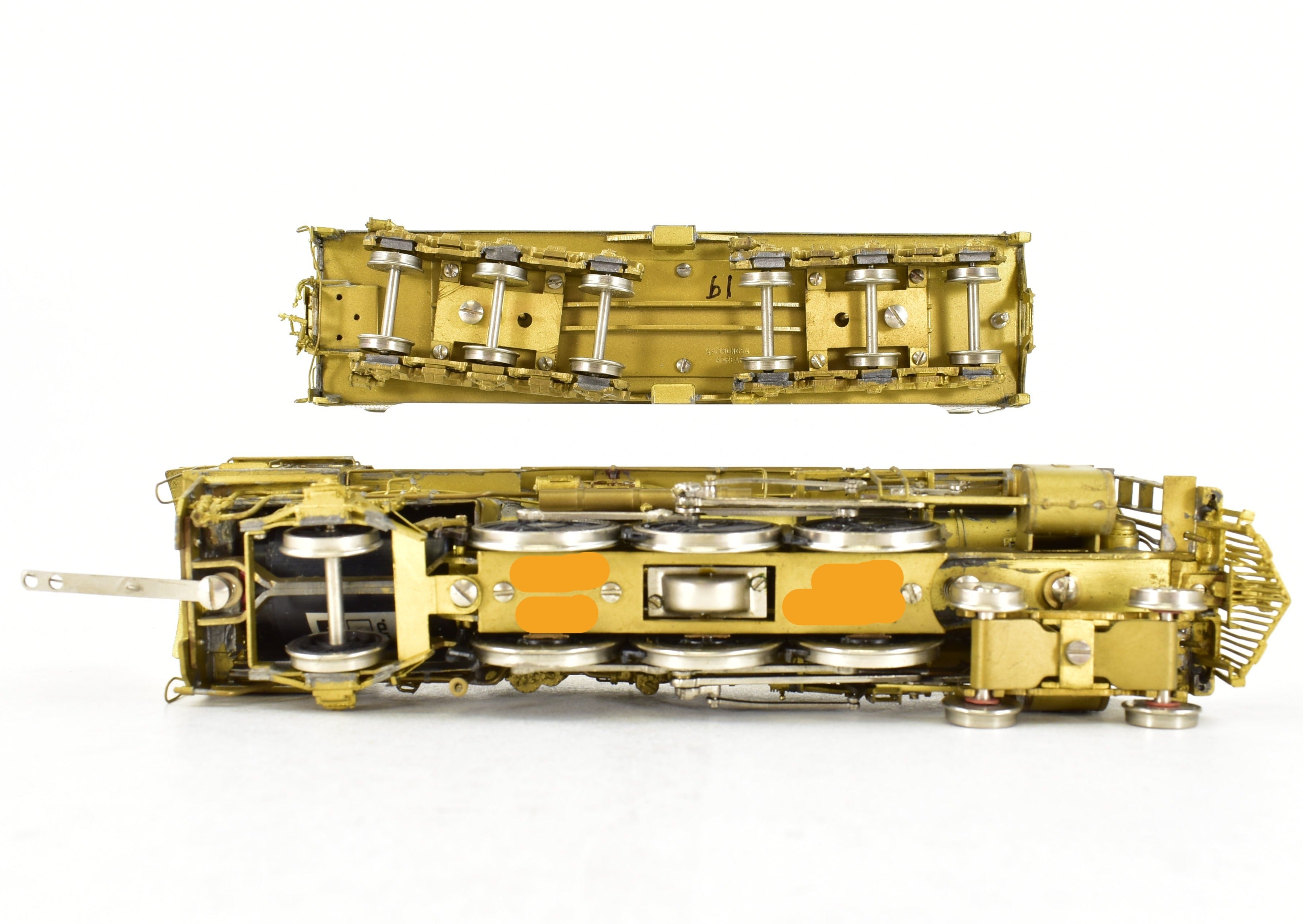 HO Scale Brass ATSF - Santa Fe 3400 4-6-2 Pacific Locomotive by Key Imports