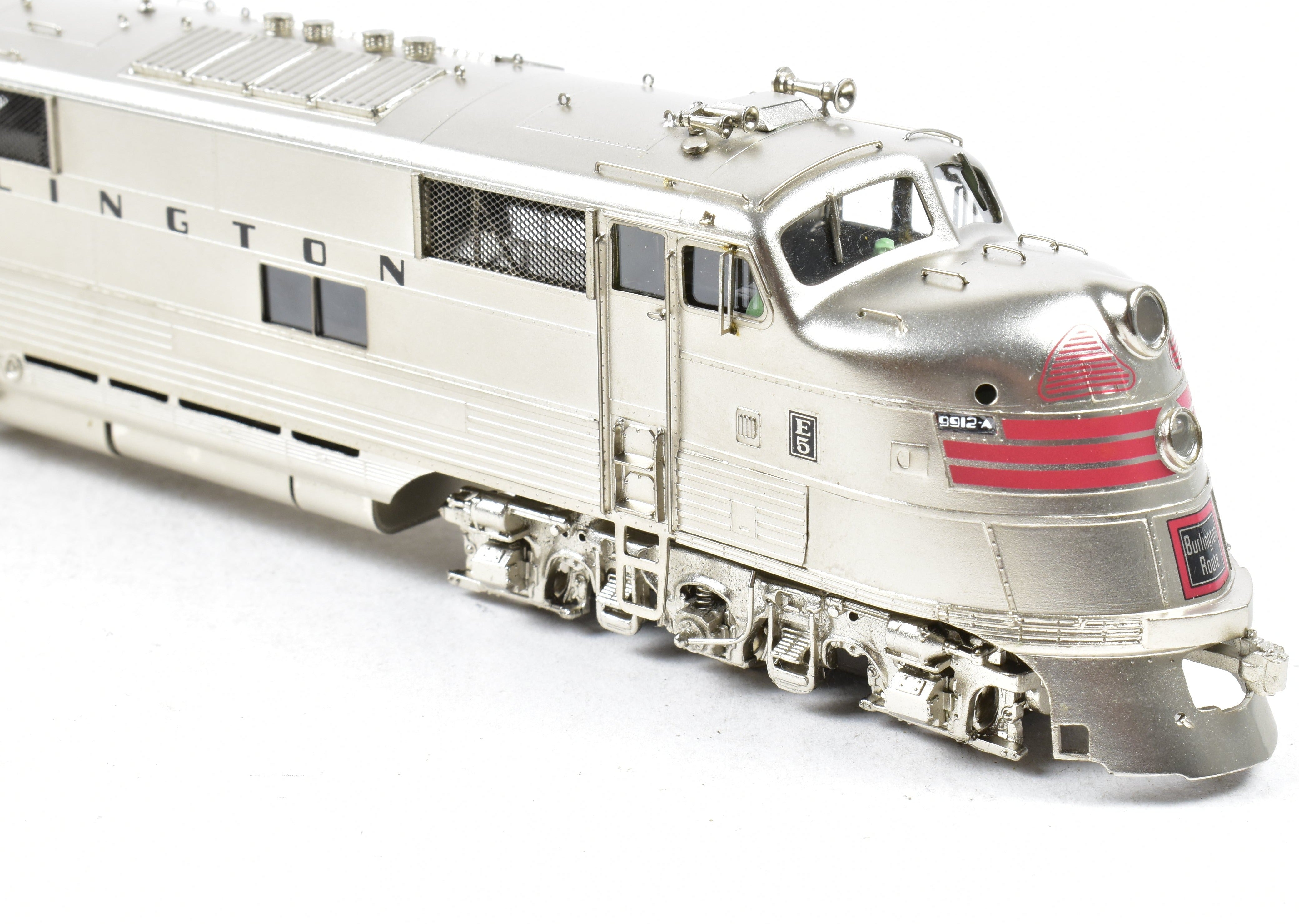 HO Scale Brass Locomotive Set - Challenger Imports CB&Q - Burlington Route EMD E5 PH - II A/B Set FP 9912A with 1960's Design Scheme