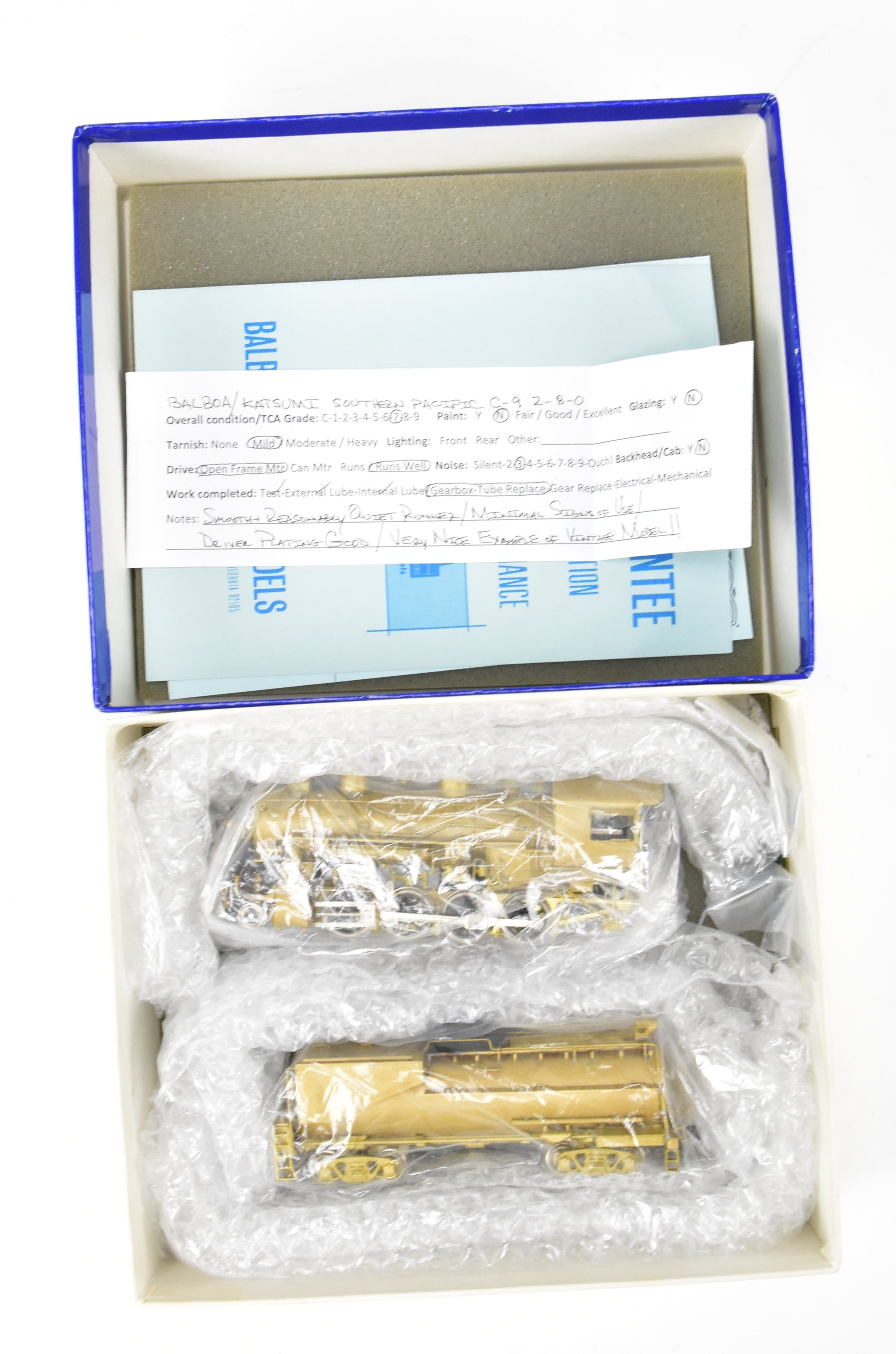 HO Scale Brass Balboa Southern Pacific C - 9 2 - 8 - 0 Steam Locomotive Model