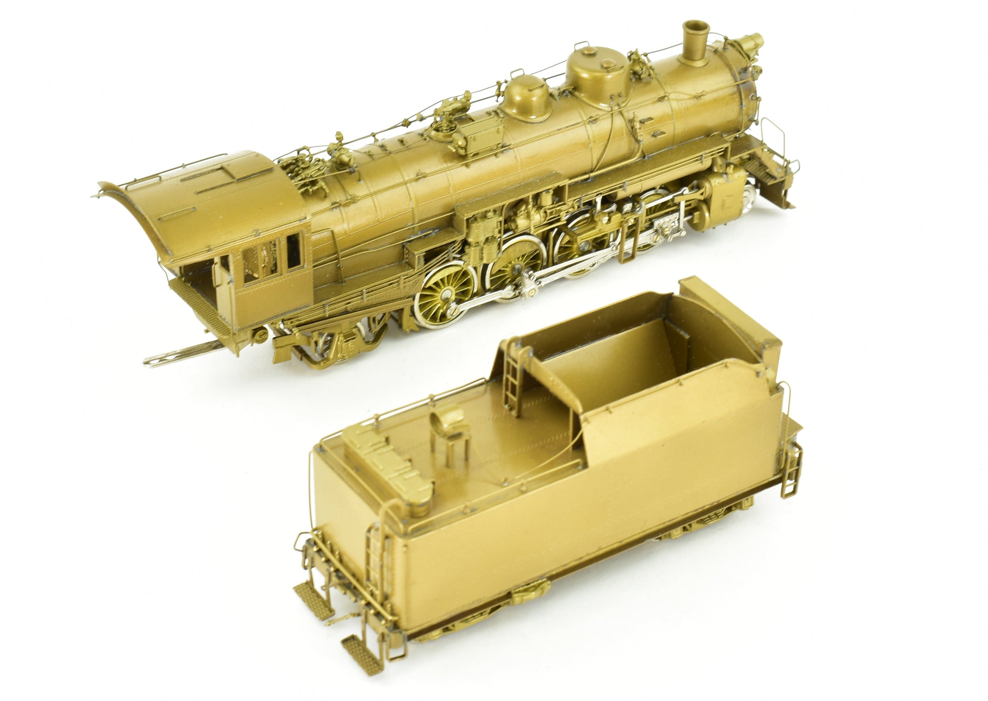 HO Scale Brass Model of Oriental Limited CB&Q - Burlington Route O - 1a 2 - 8 - 2 Steam Locomotive