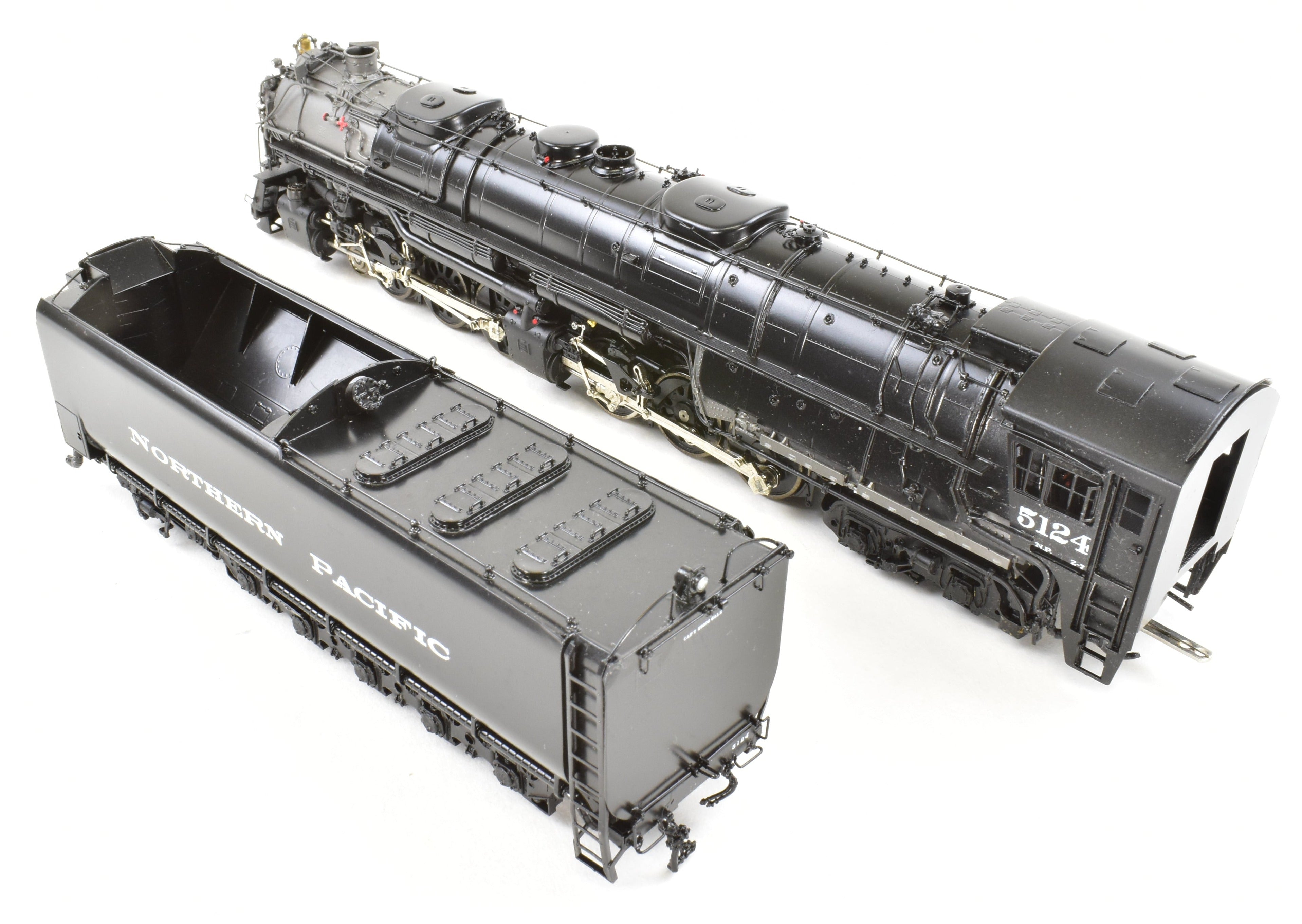 HO Scale Brass Model Train - Overland Models Northern Pacific Z - 7 4 - 6 - 6 - 4 FP Locomotive #5124