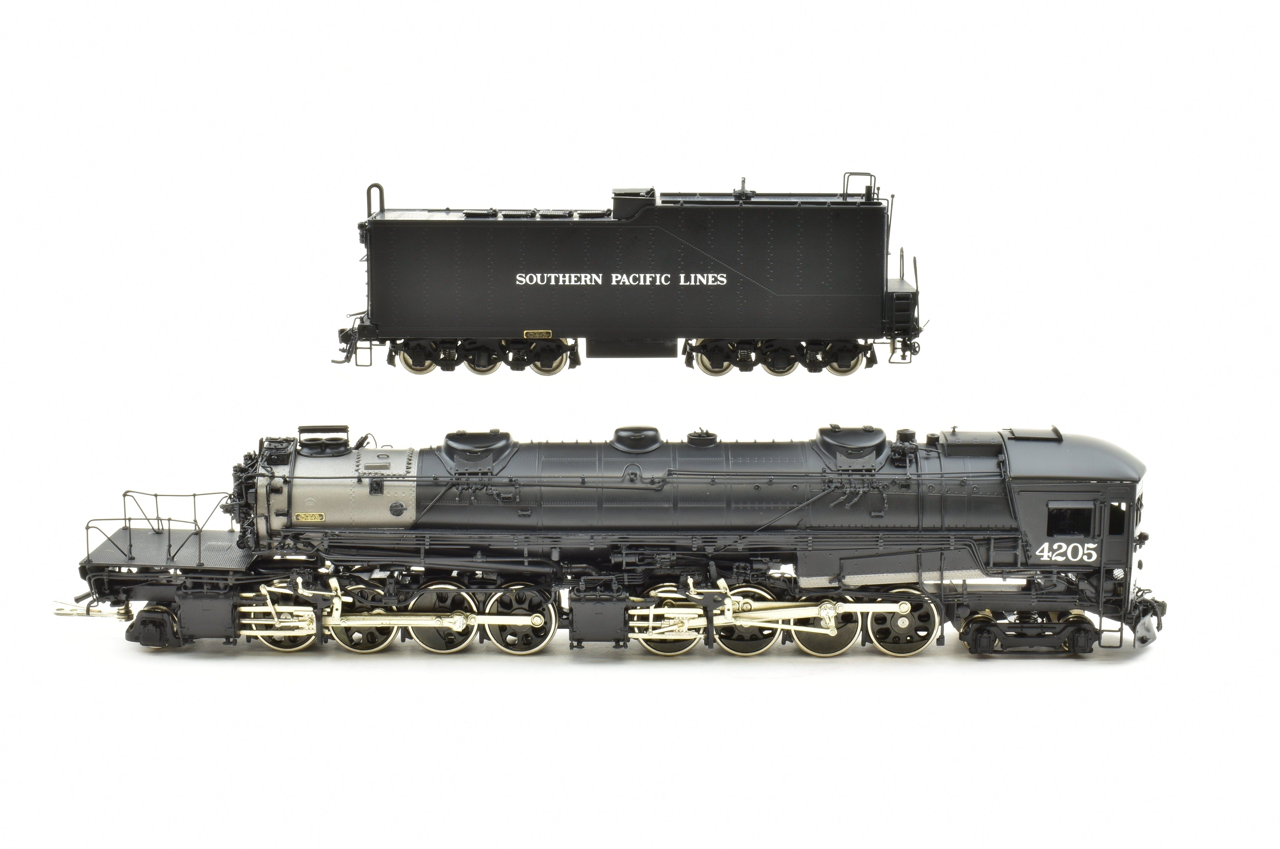 HO Scale Brass Key Imports Southern Pacific AC - 10 4 - 8 - 8 - 2 Cab Forward Locomotive #4205