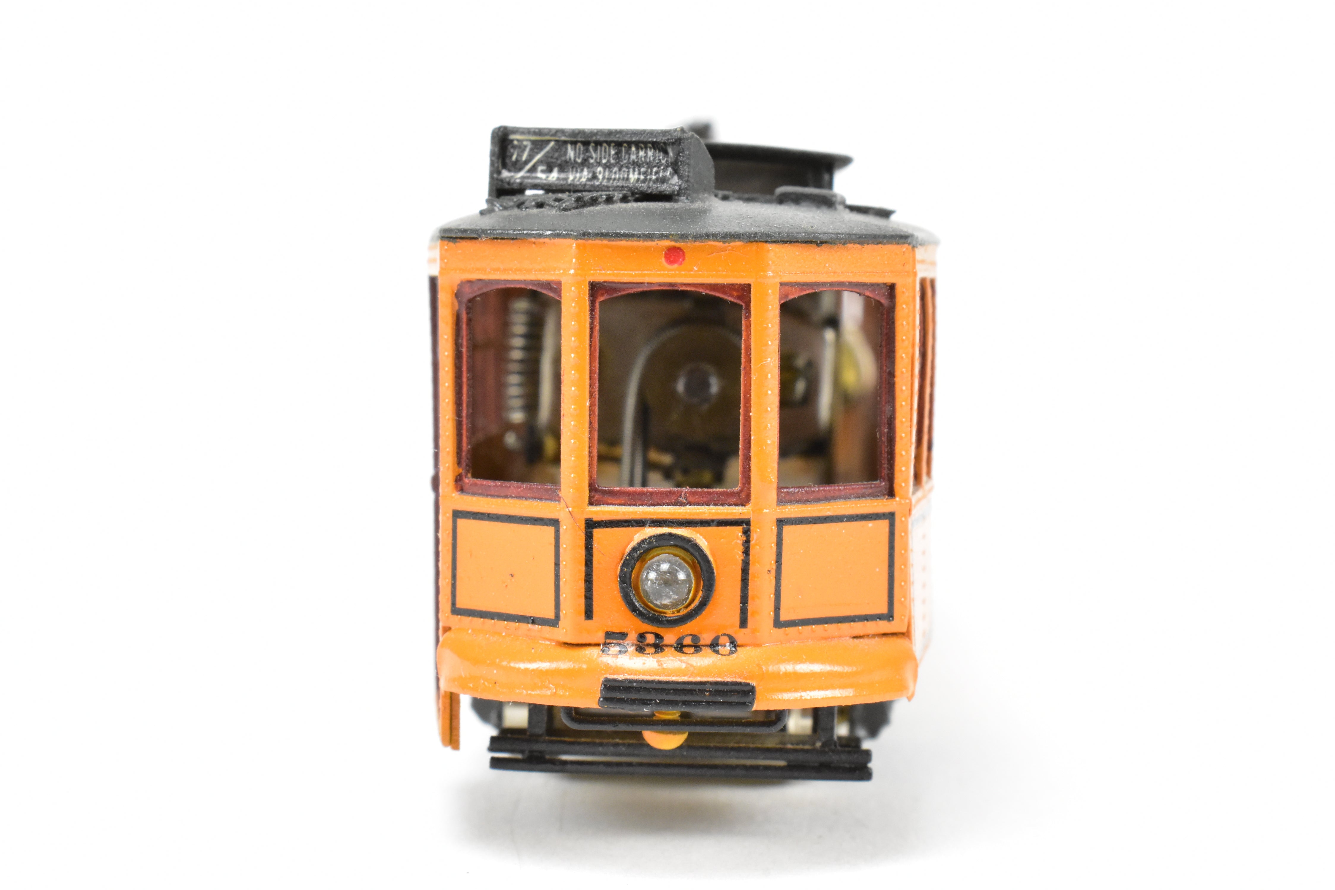 HO Scale Brass Model Fairfield Traction Models Pittsburgh Railway Co. Jones Single - Ended Trolley Car, Version CP #5360