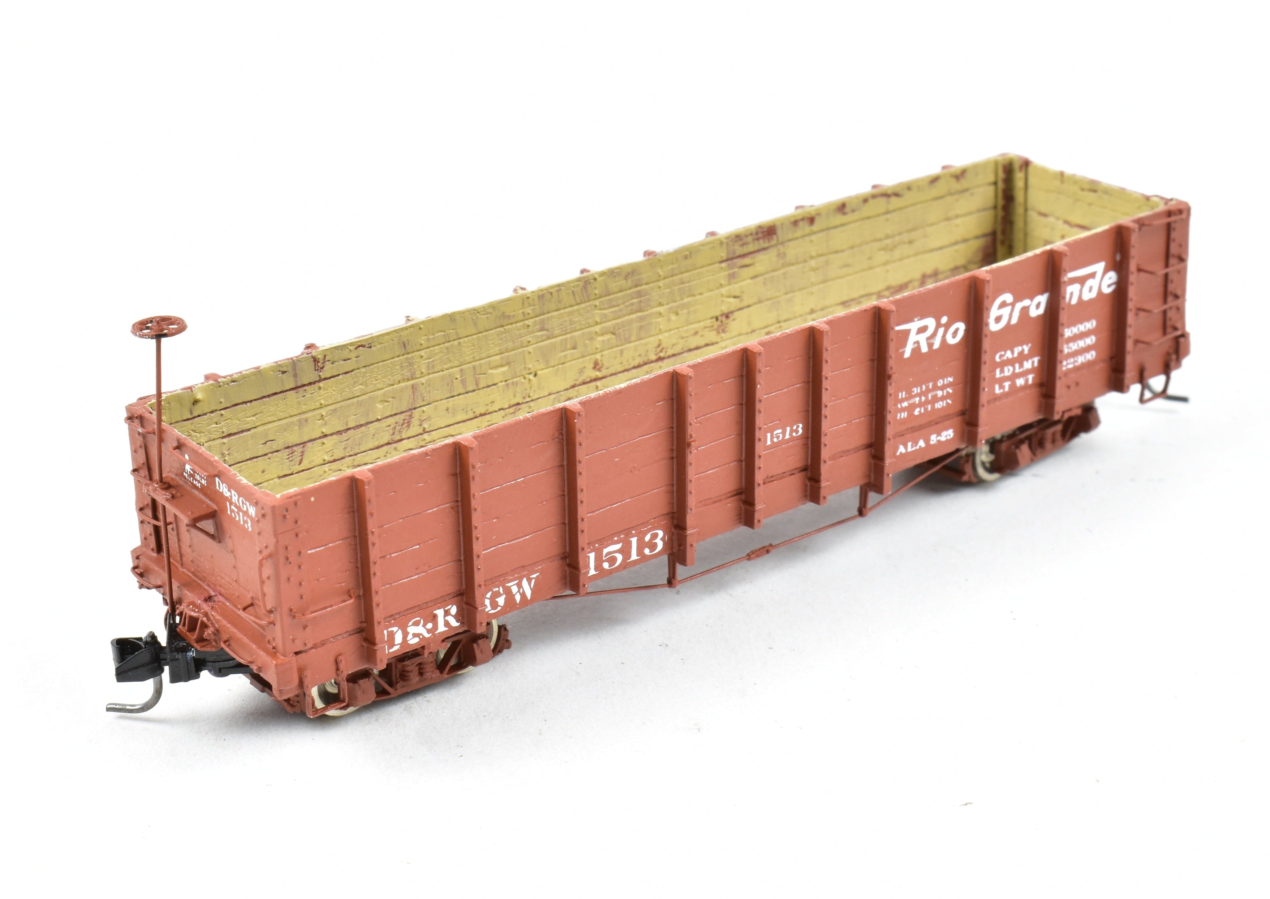 HOn3 Scale Custom - Built Denver & Rio Grande Western (D&RGW) Gondola Model of Leadville Supply Company from the 1940s, #1513
