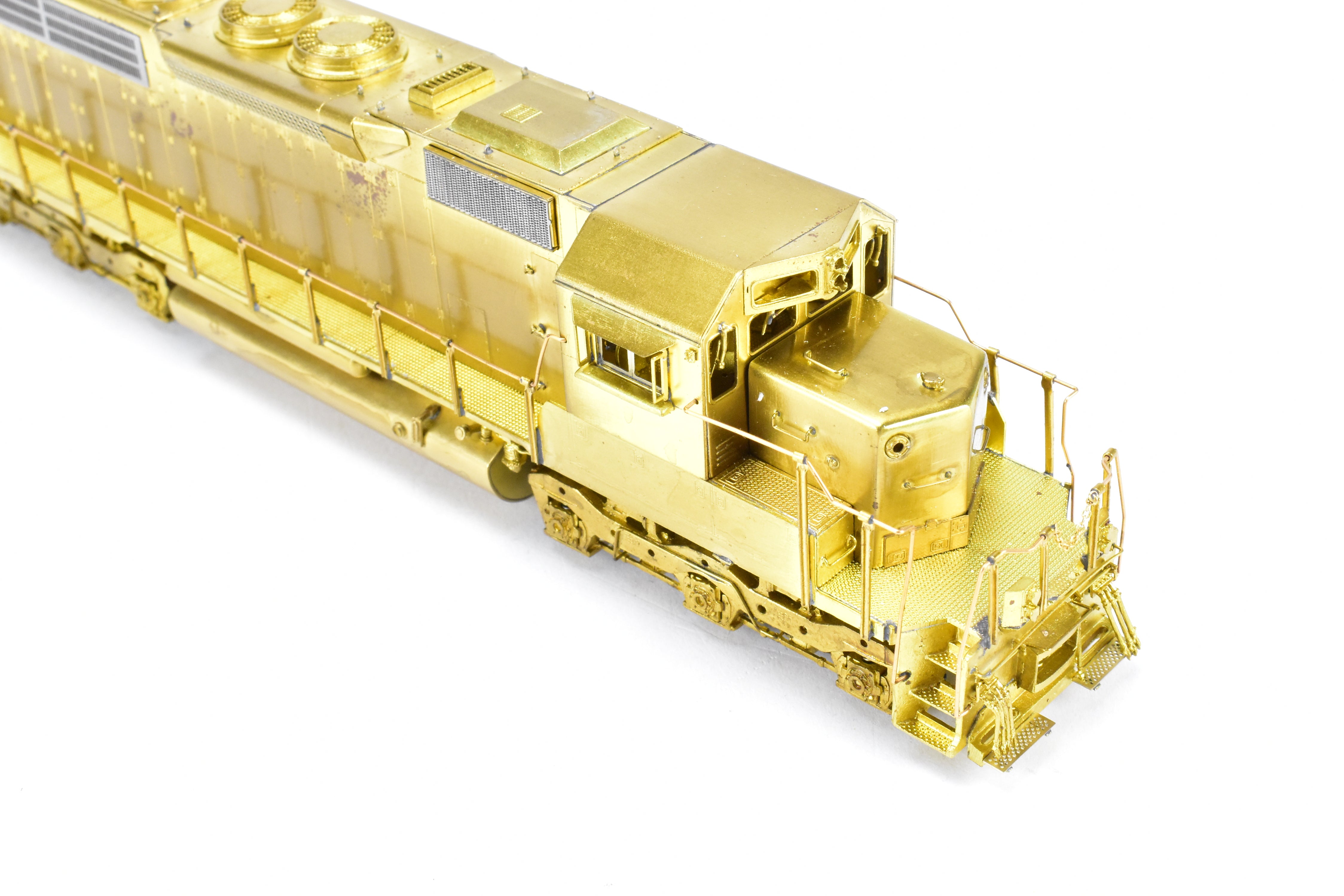 HO Scale Brass Model Train Locomotive - Overland Models Inc. EMD SD40 Low Hood with Dynamic Brakes and Low Mounted Brake Cylinders for Various Railroads