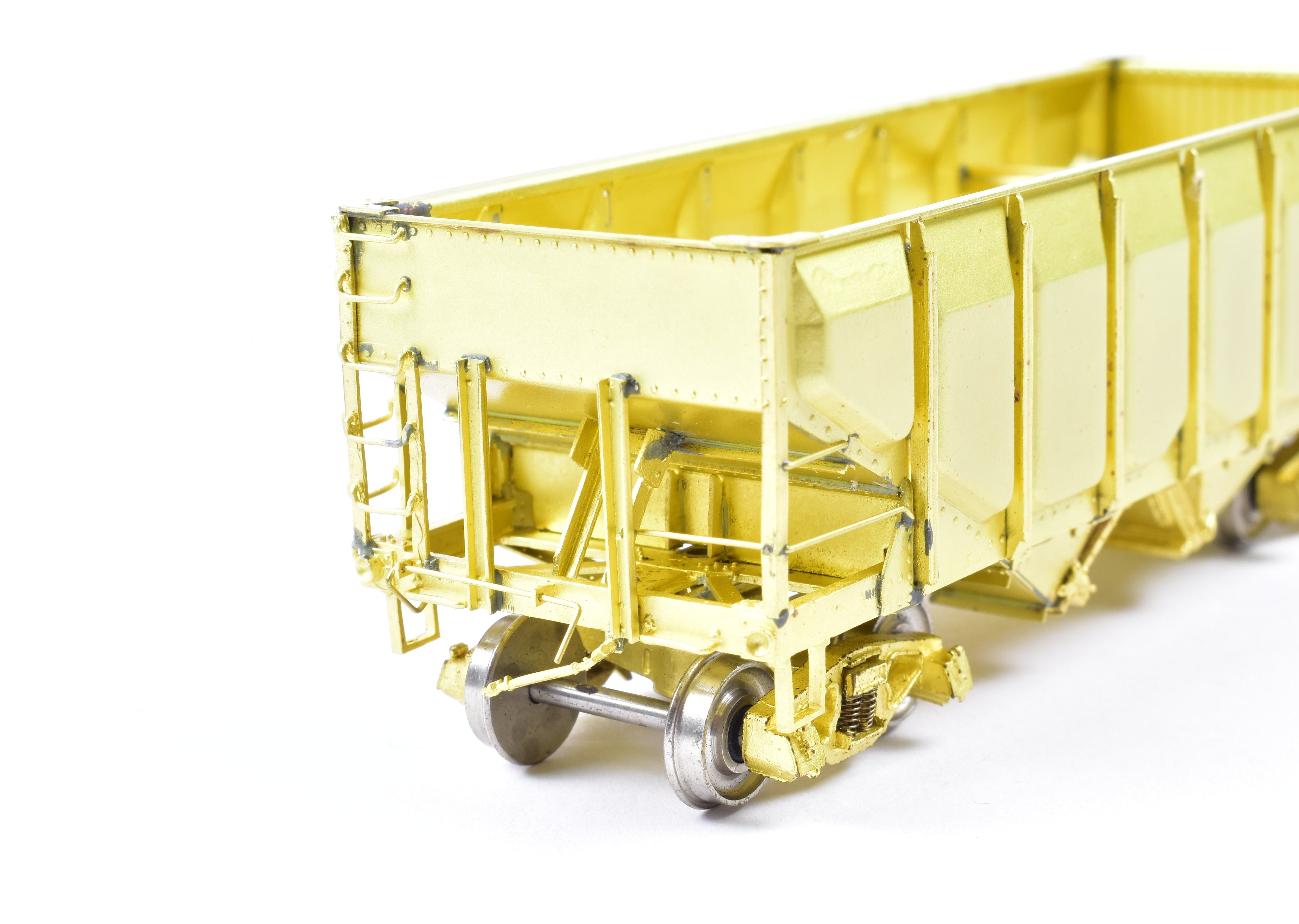 AWE Enterprises HO Brass 2-Bay Open Hopper with Frisco Panel Side