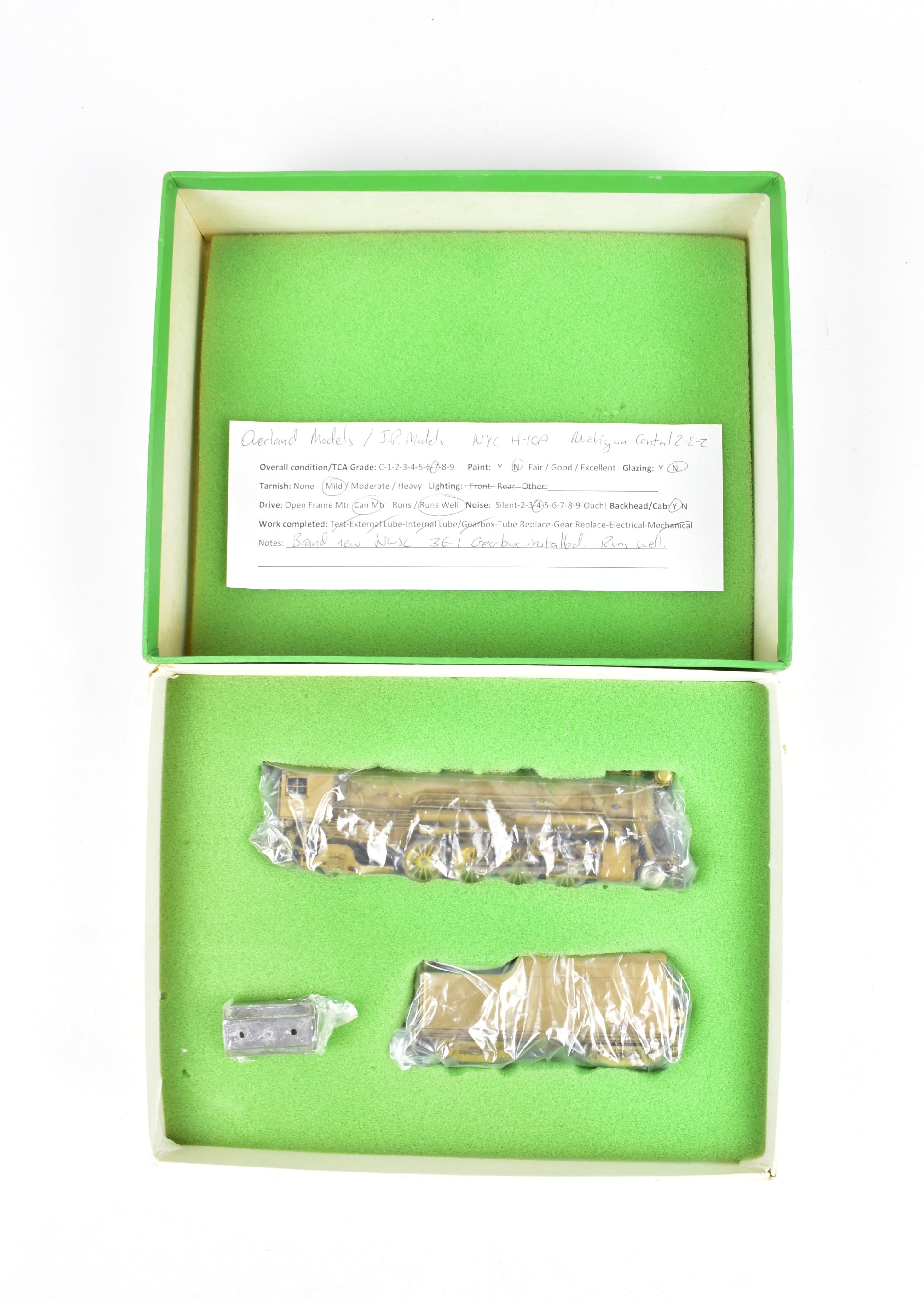 HO Brass OMI NYC - New York Central H-10A 2-8-2 Michigan Central with New NWSL Gearbox