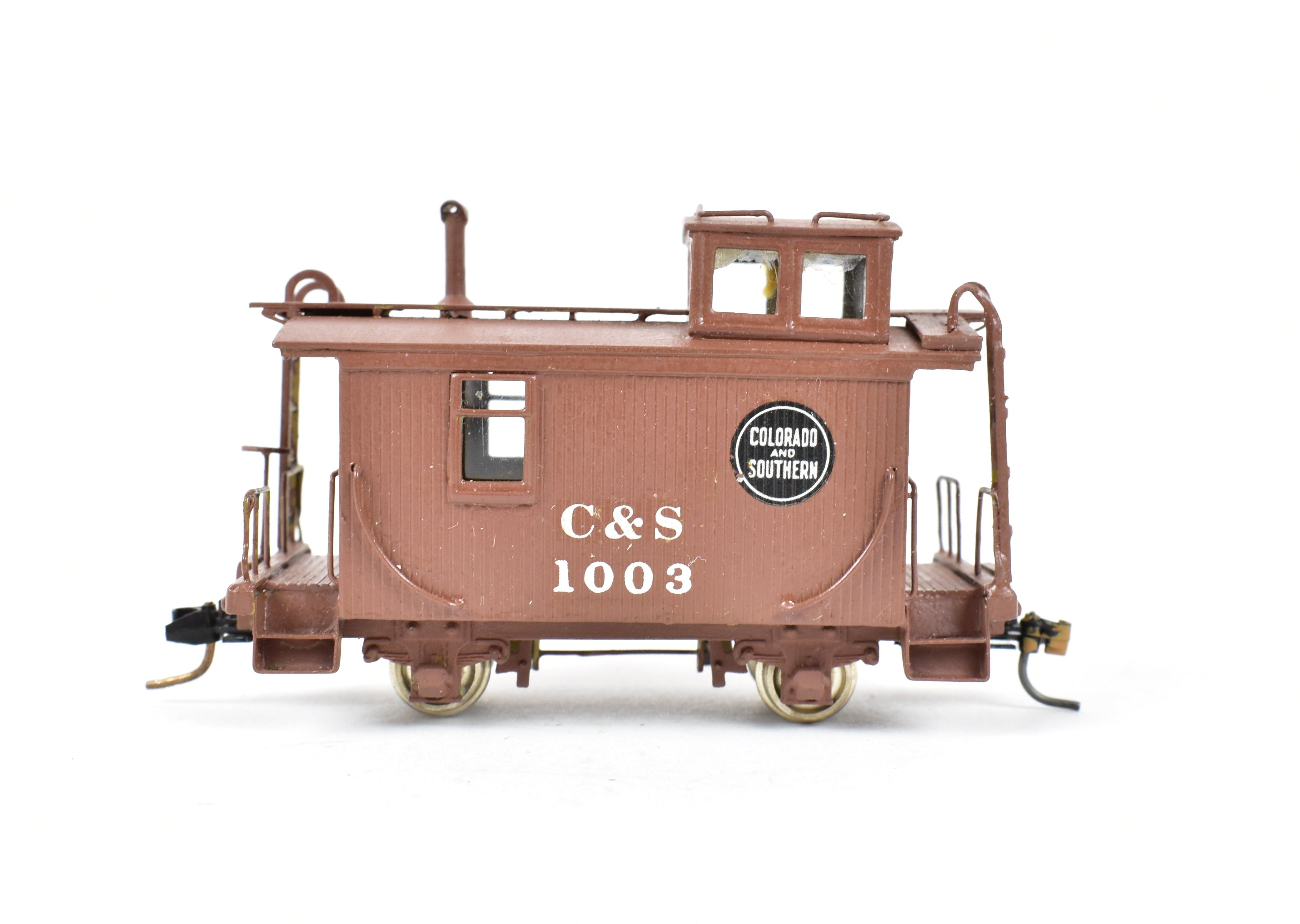HOn3 Custom Painted NJ Brass 2-Axle Caboose #1003 - Colorado & Southern