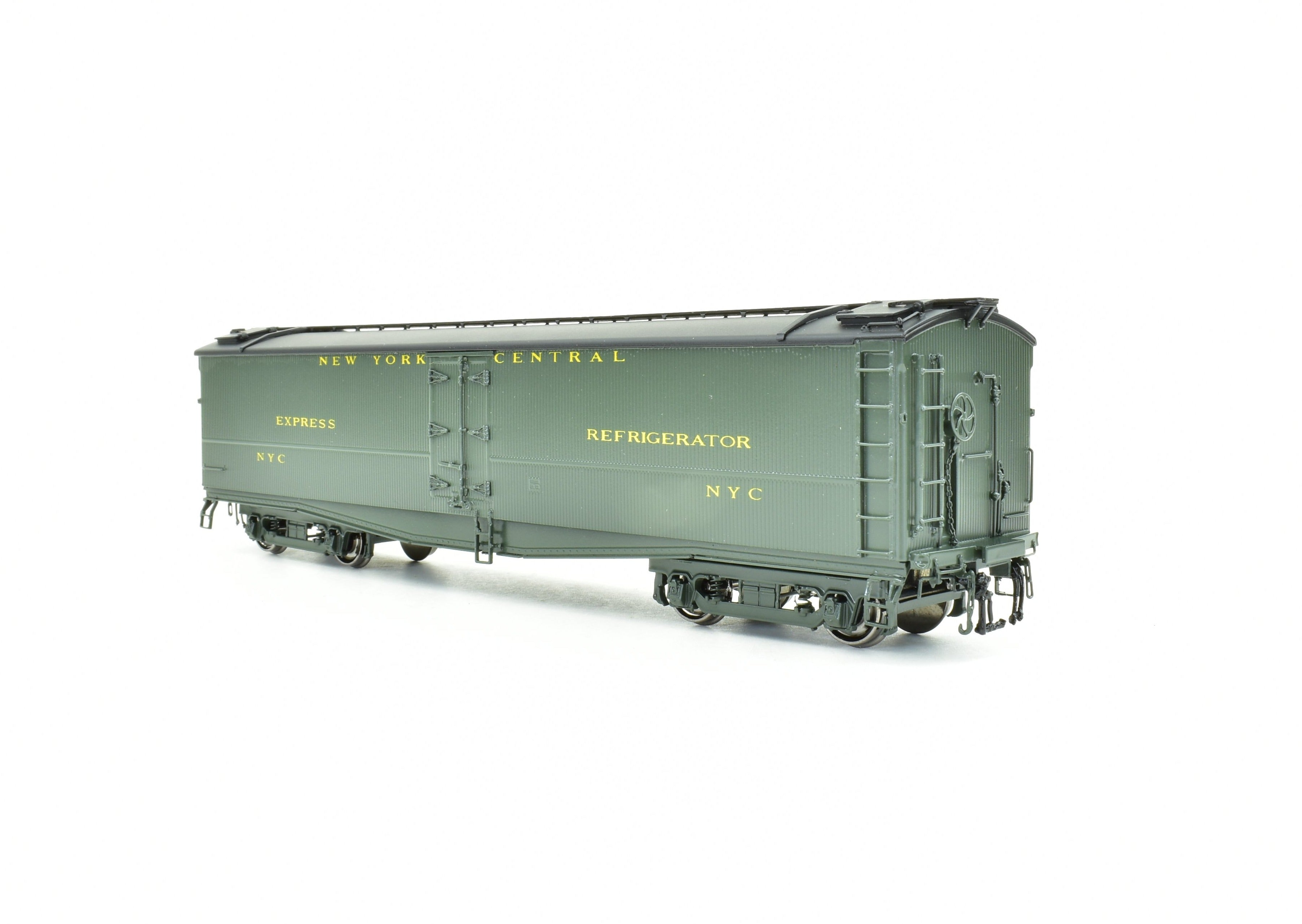 HO Scale Brass Railworks New York Central Wood Reefer Express Refrigerated Freight Car Model for Model Railroading