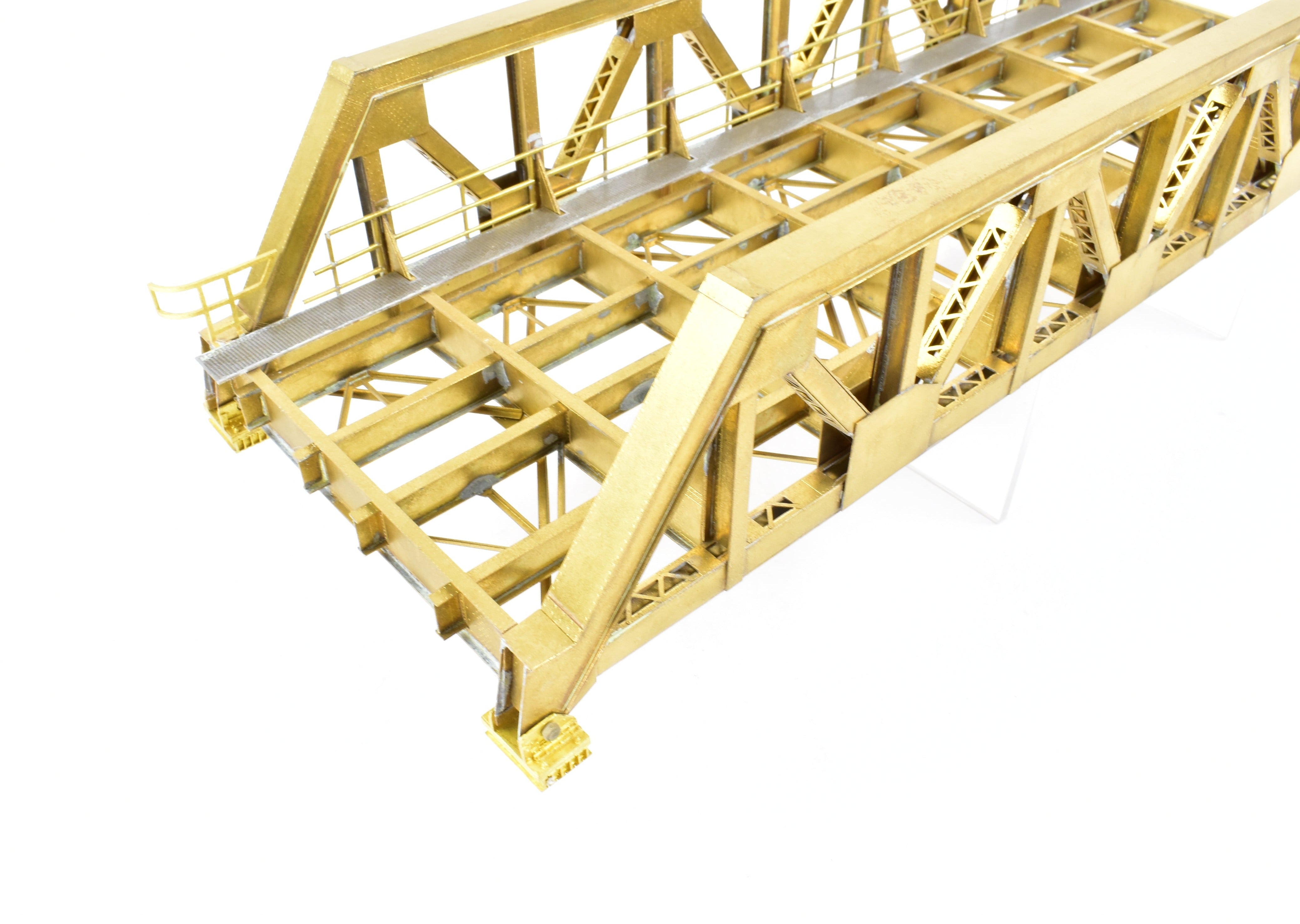 HO Brass OMI Pony Truss Thru 93' 2-Track Bridge by Overland Models