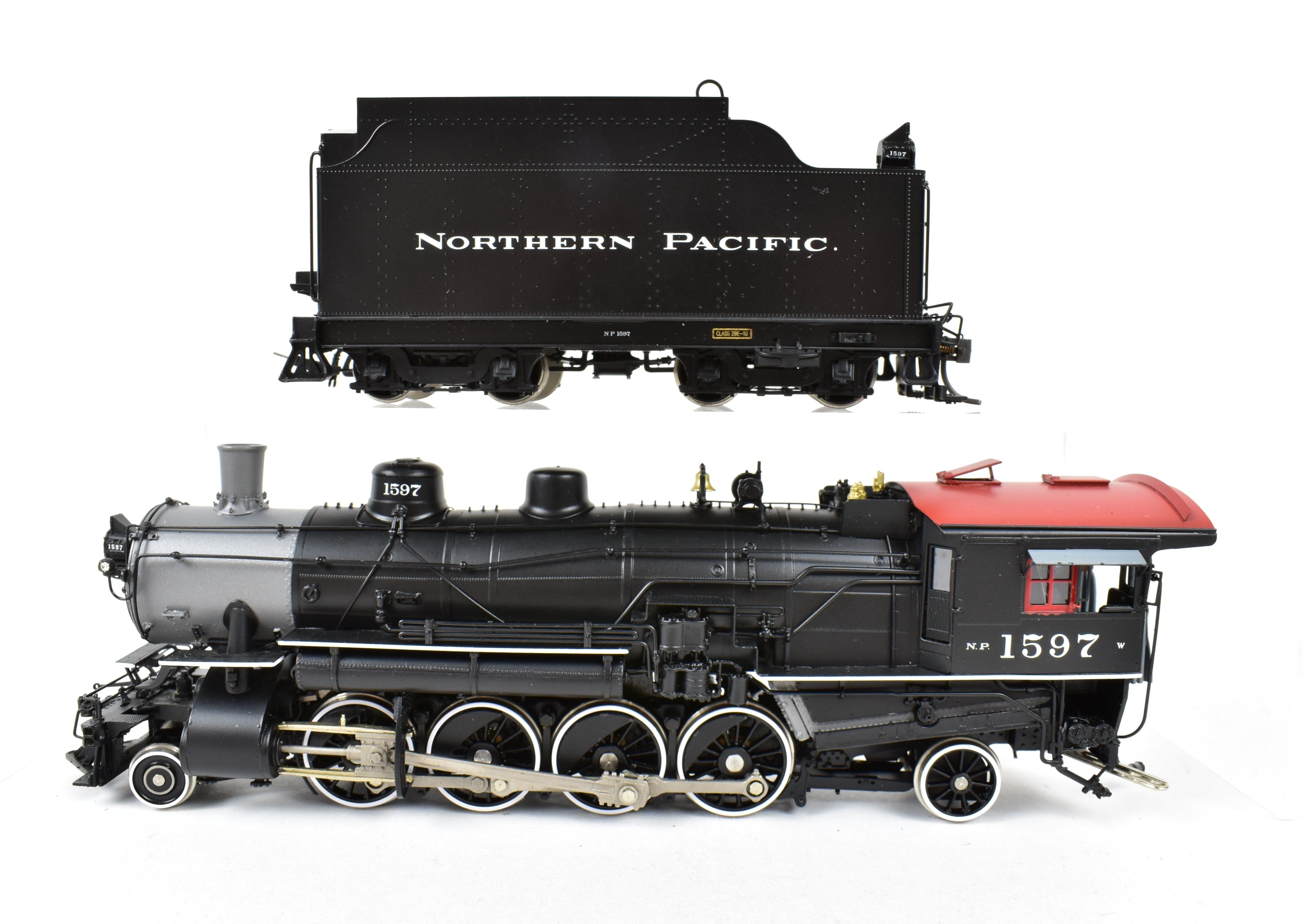 HO Scale Brass W&R Enterprises NP Northern Pacific Class W 2-8-2 Ver 1A Factory Painted #1597