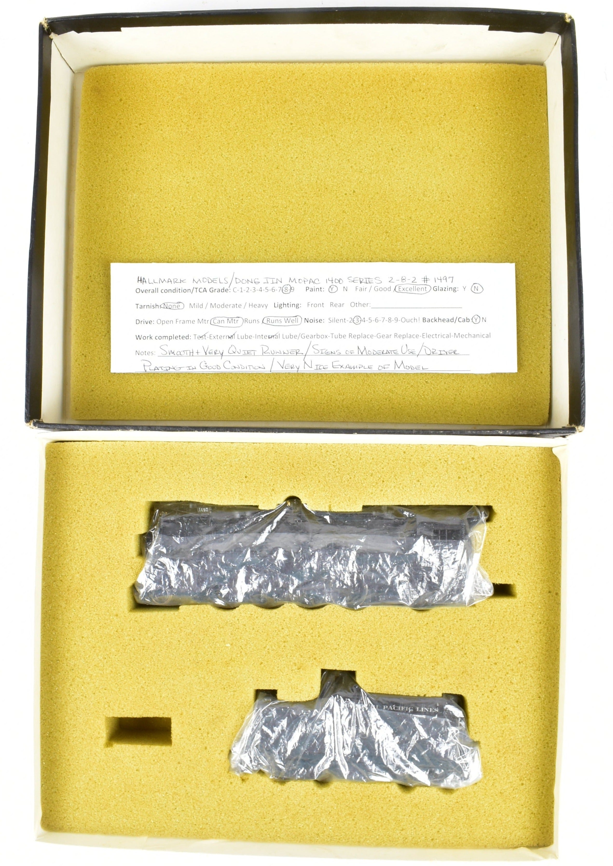 HO Scale Brass Missouri Pacific 1400 2-8-2 Mikado by Hallmark Custom Painted
