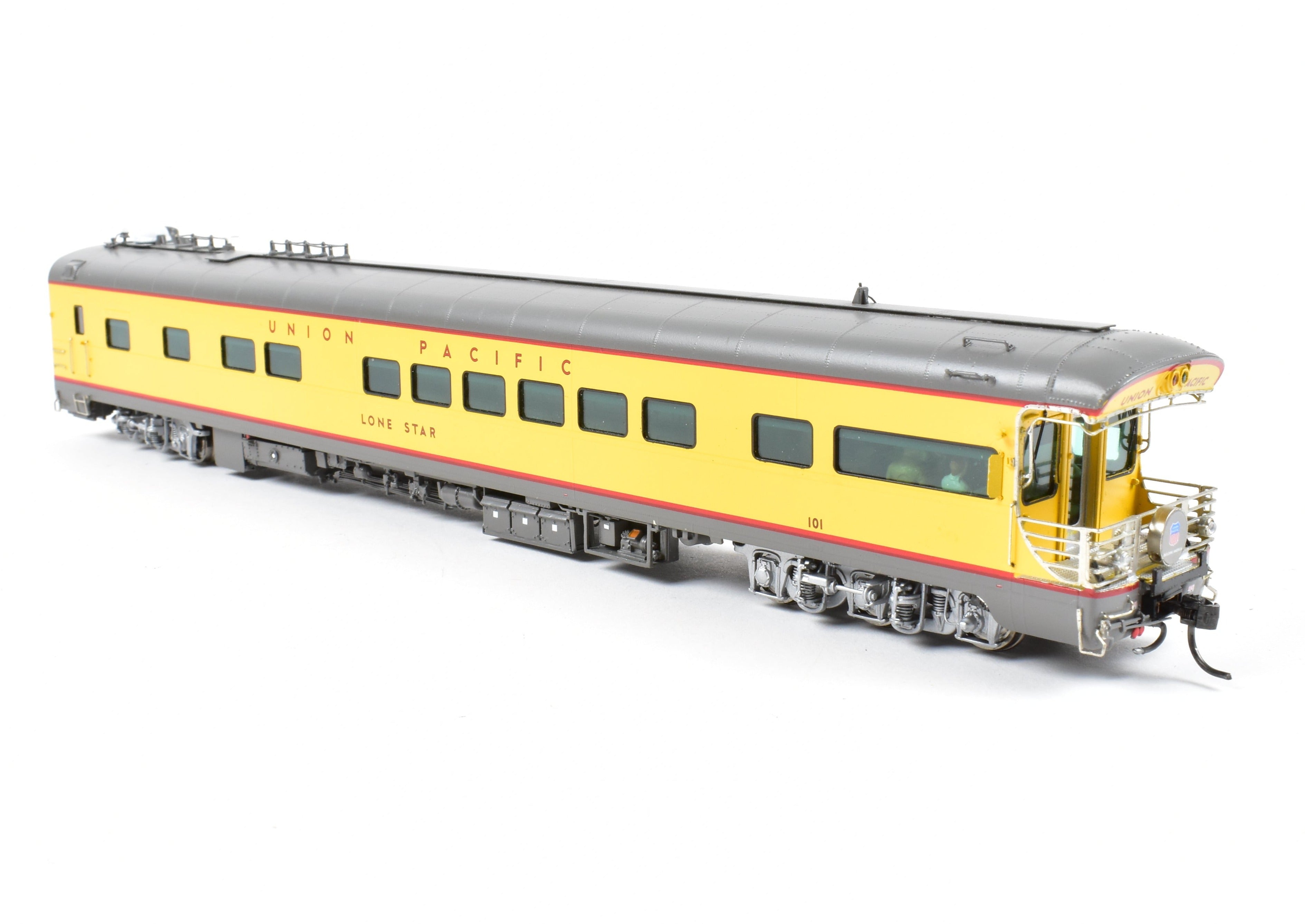 HO Scale Brass Union Pacific Lone Star Business Car Model by Overland Models, Inc. - No Lights and Sold As-Is