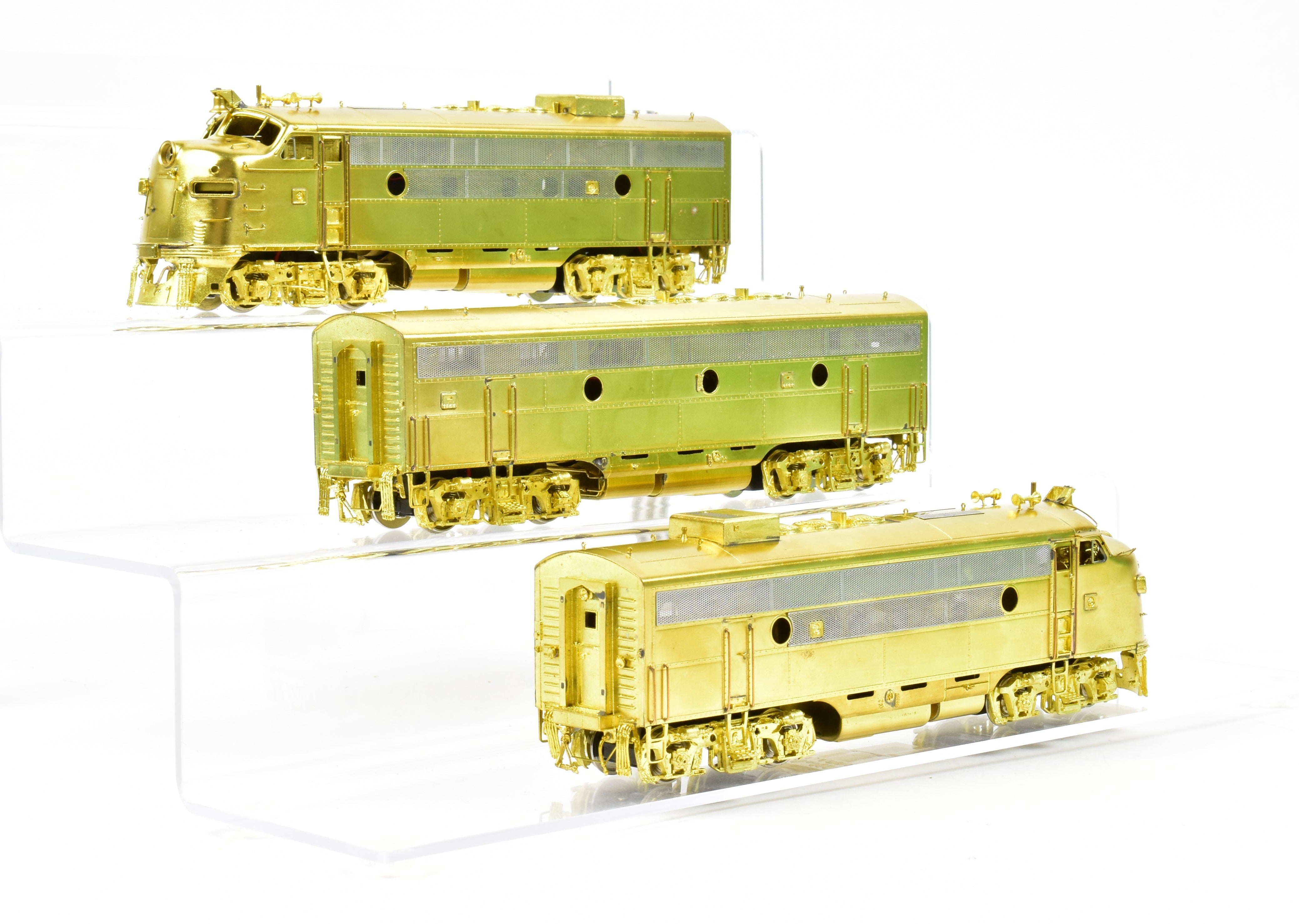 HO Scale Brass Model Train Set by Overland Models, Inc. - Bangor and Aroostook EMD F-3 Phase II A-B-A Configuration
