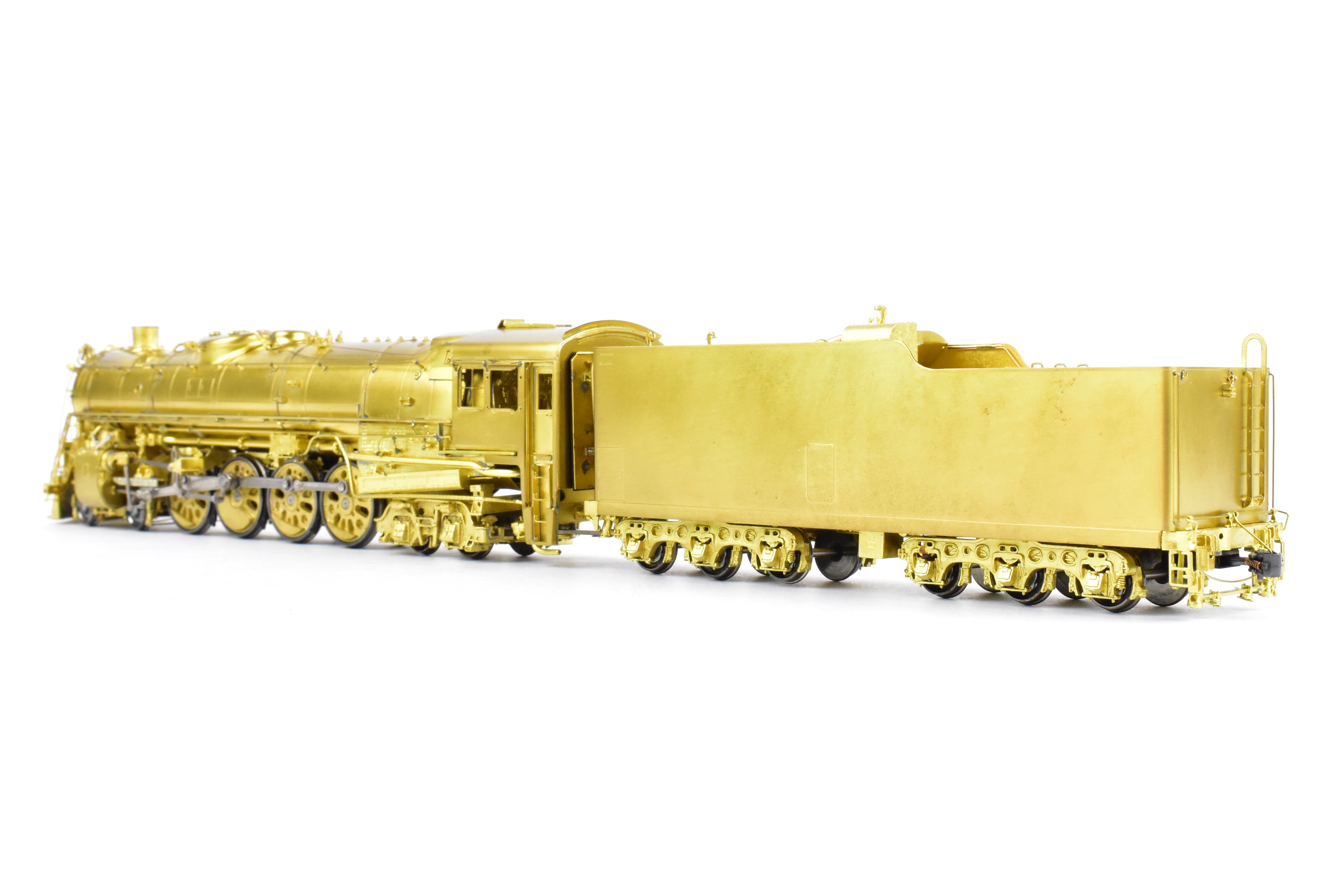 HO Scale Brass Model Train - Overland Models, Inc. MILW - Milwaukee Road S2a Class 4-8-4 Steam Locomotive with Squared Boiler Front, as Rebuilt, Close Domes