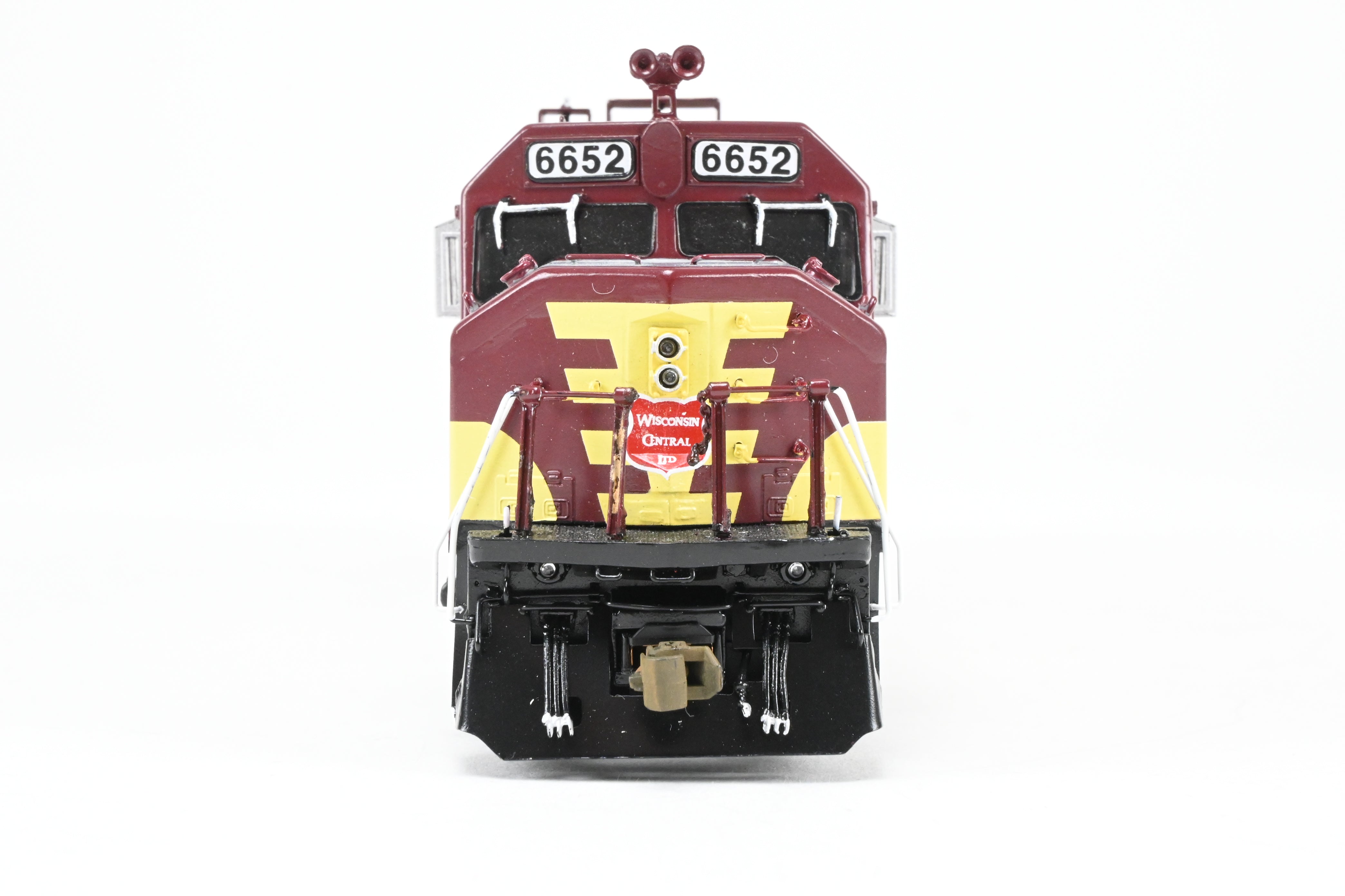 HO Brass OMI - Overland Models' Wisconsin Central EMD FP45 #6652 Maroon/Yellow w/Lights
