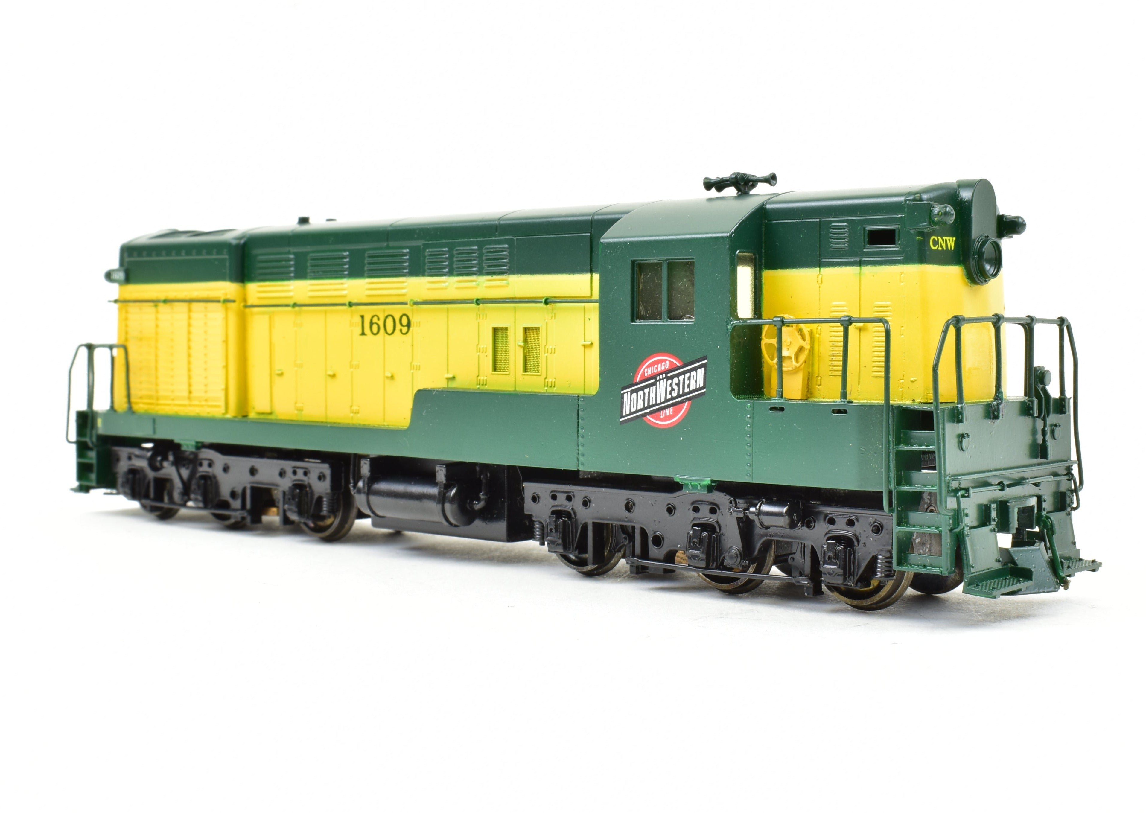HO Scale Brass Chicago & North Western FM H - 16 - 66 Road Switcher FP #1609