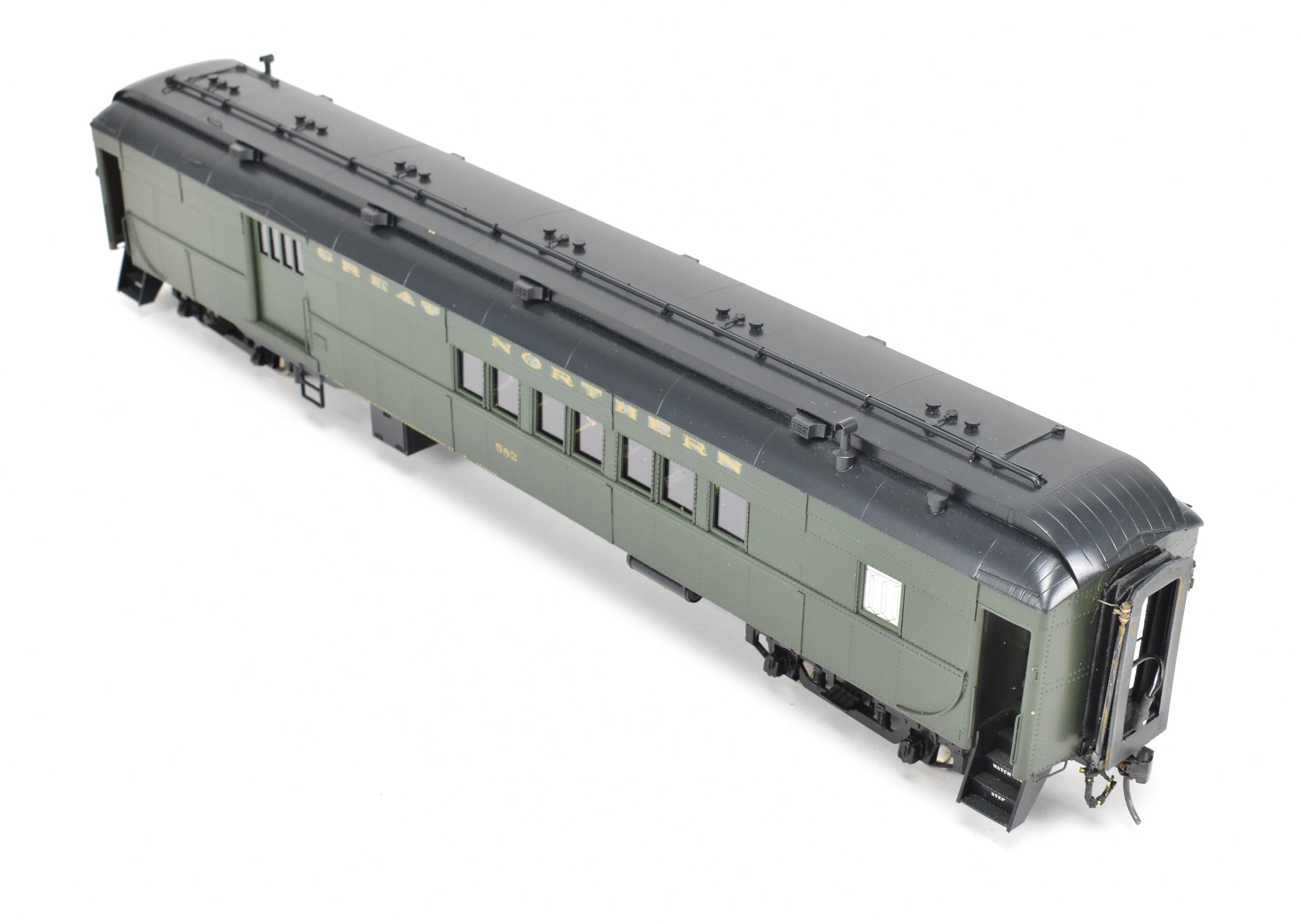 O Scale 1:48th Oriental Limited Great Northern H.W Combine/Caboose Model - Brass, Custom - Finished, Numbered 582